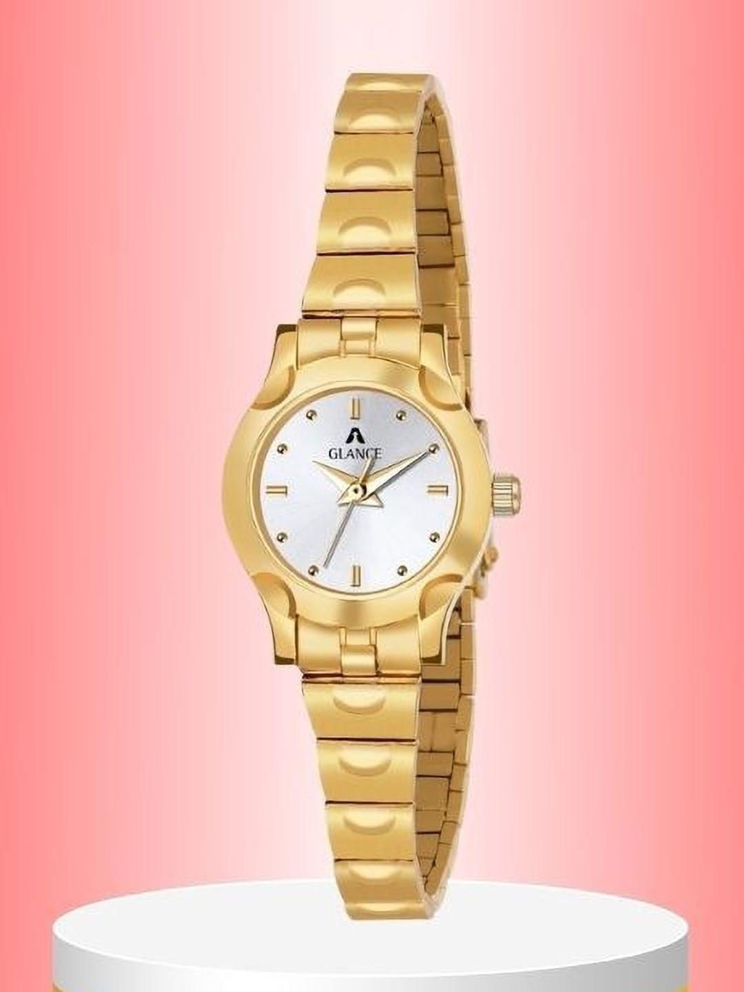 Aglance Women Round Dial & Straps Analogue Watch New980_8019YM03