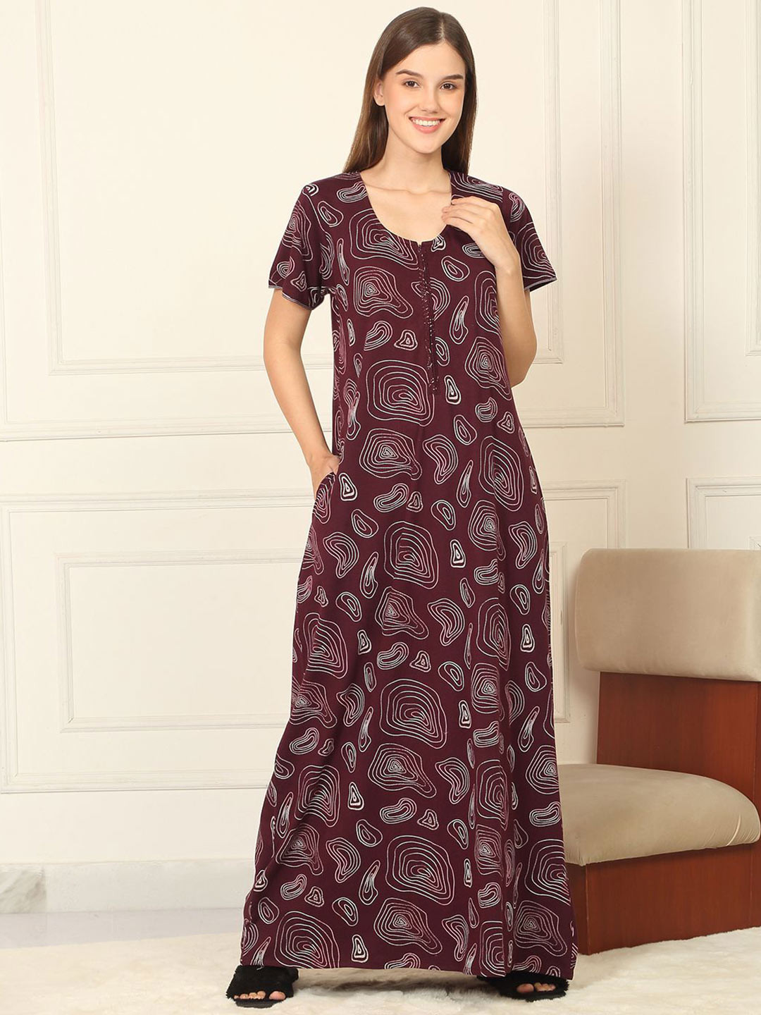 Sweet Dreams Printed Maxi Everyday Nightdress