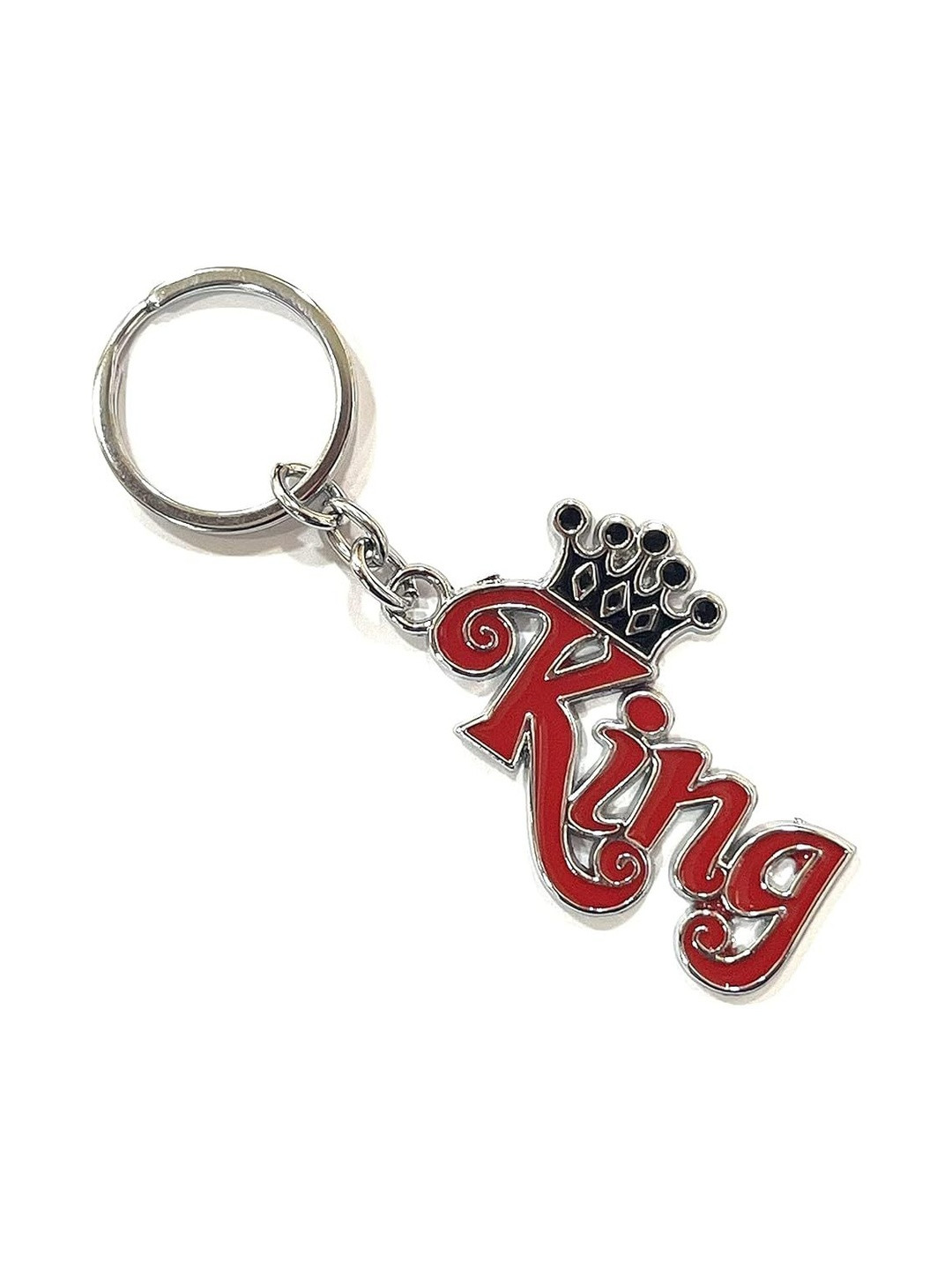 AUGEN King Stainless Steel Key Chain With Key Ring