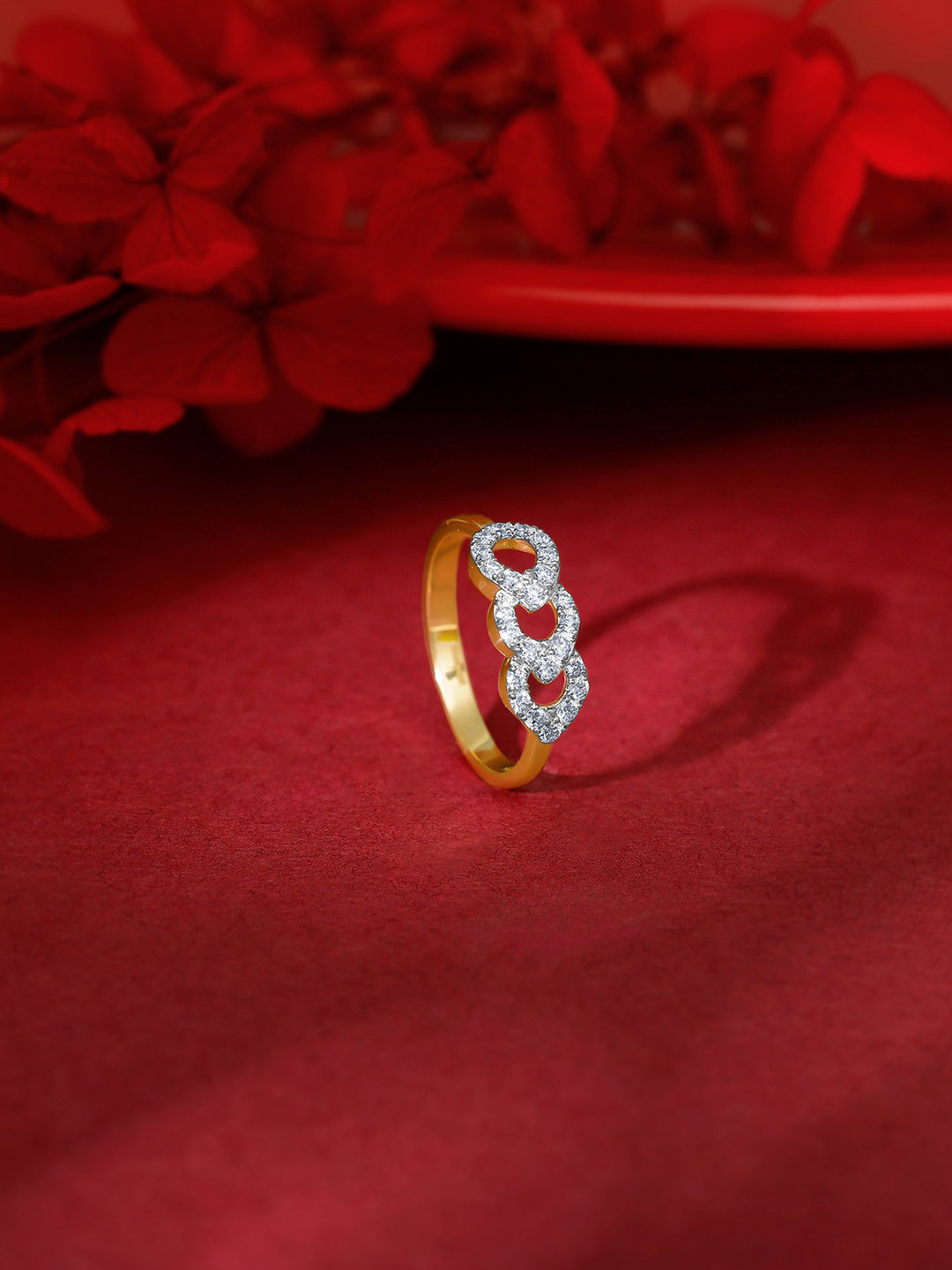 GIVA Gold Aureline Diamond Ring-2.1 gms