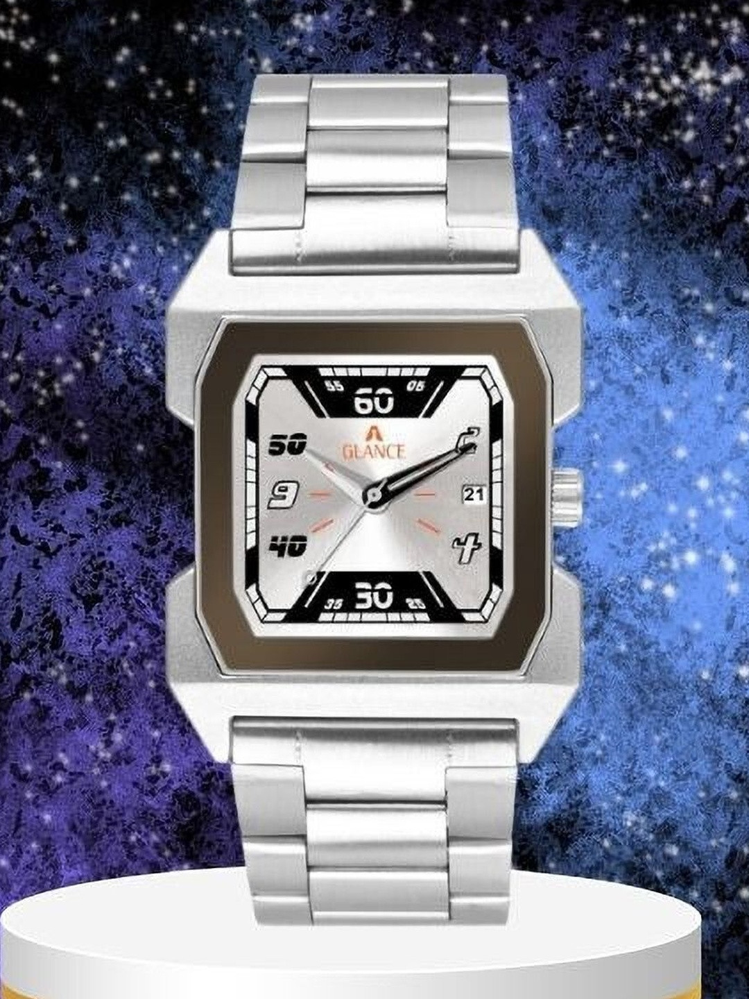 Aglance Unisex Matel Bracelet Style Straps Analogue Watch JK_MK_437New346_AG1574SM01