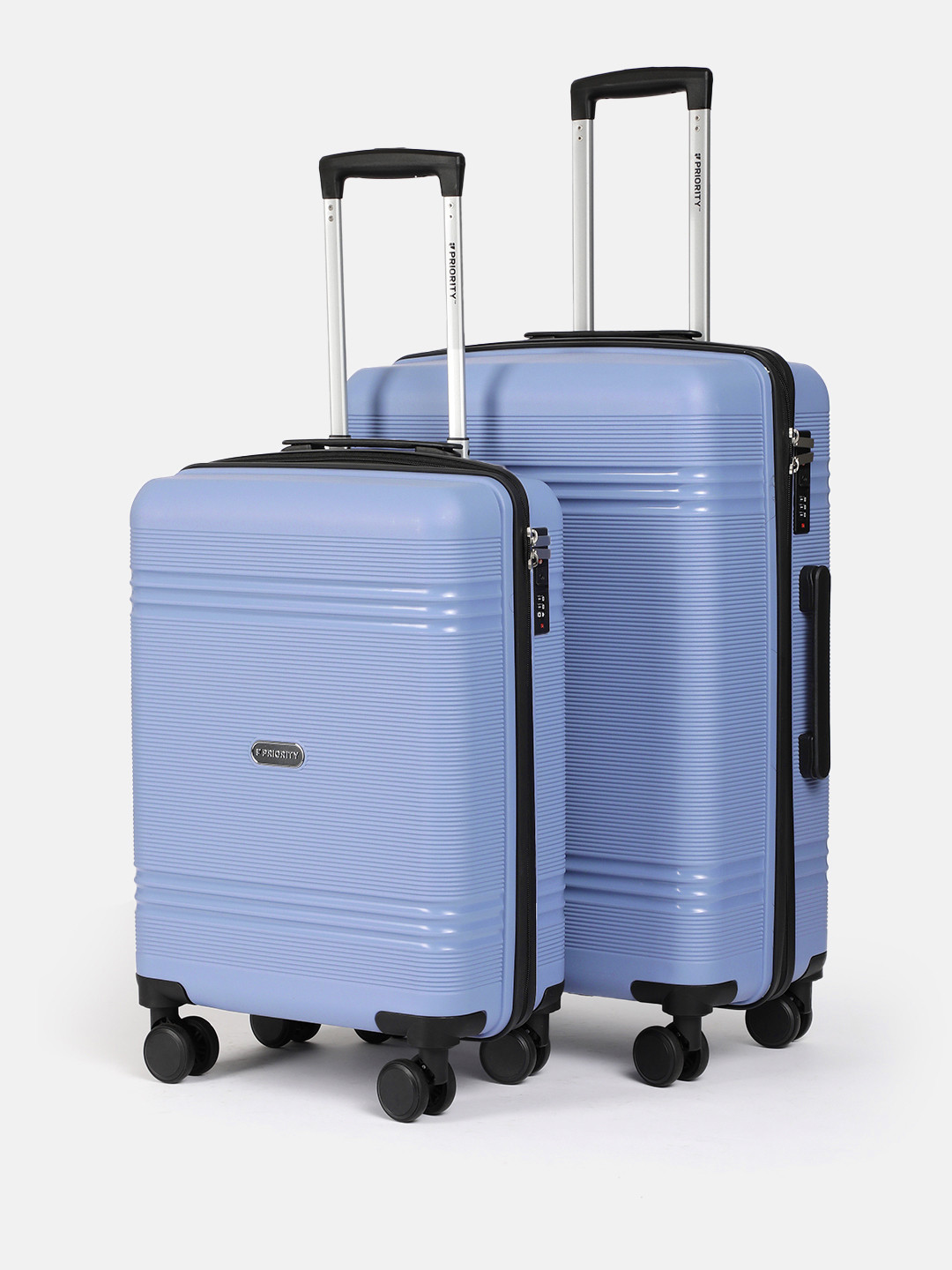 Priority Set of 2 360 Degree Rotation Hard-Sided Trolley Bags