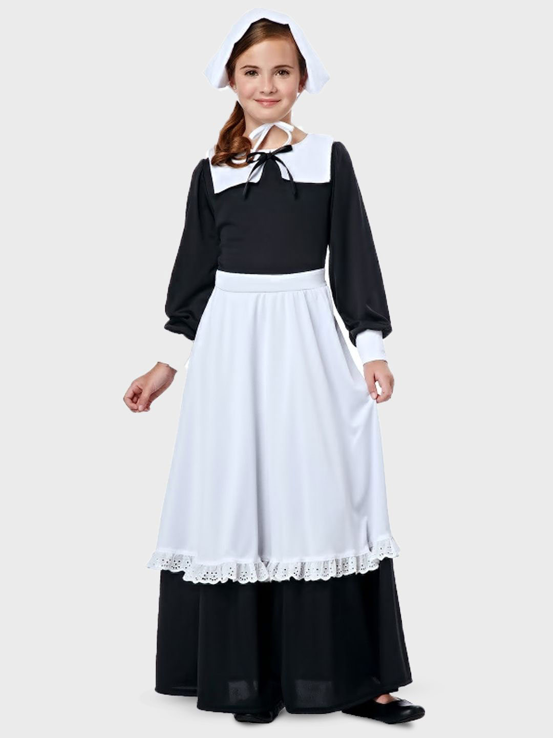 Little Surprise Box LLP Girls The Royal Housekeeper Halloween Costume Fit & Flare Dress