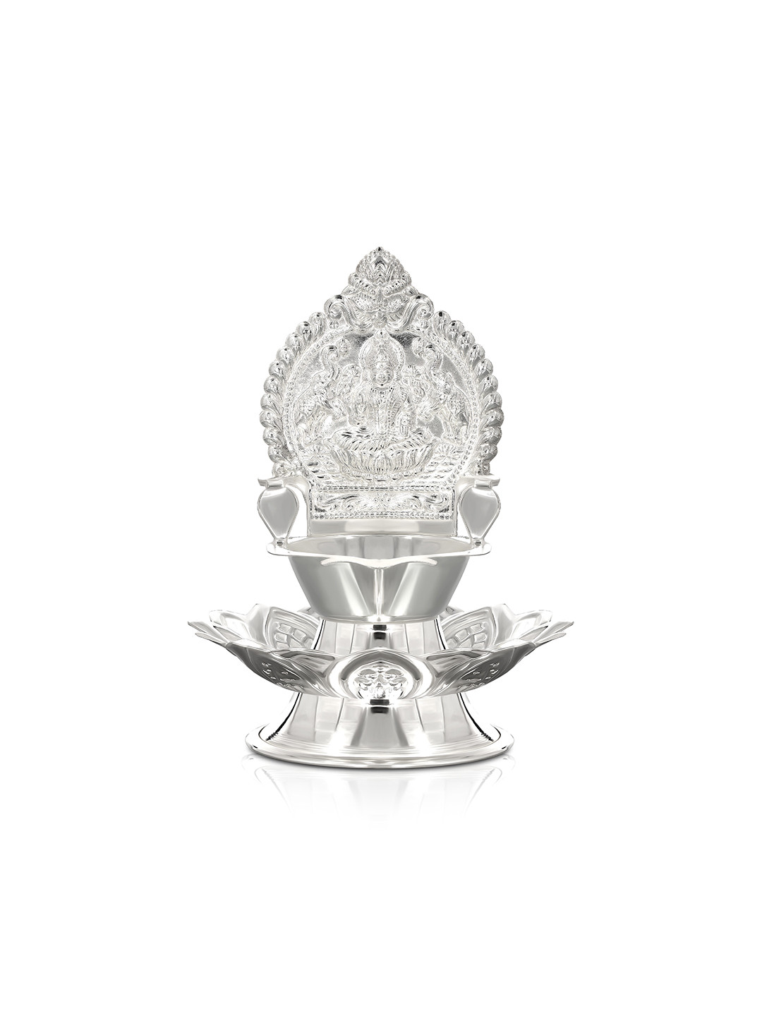 BHIMA Silver-Toned 925 Sterling Silver Sudarshana Deepam