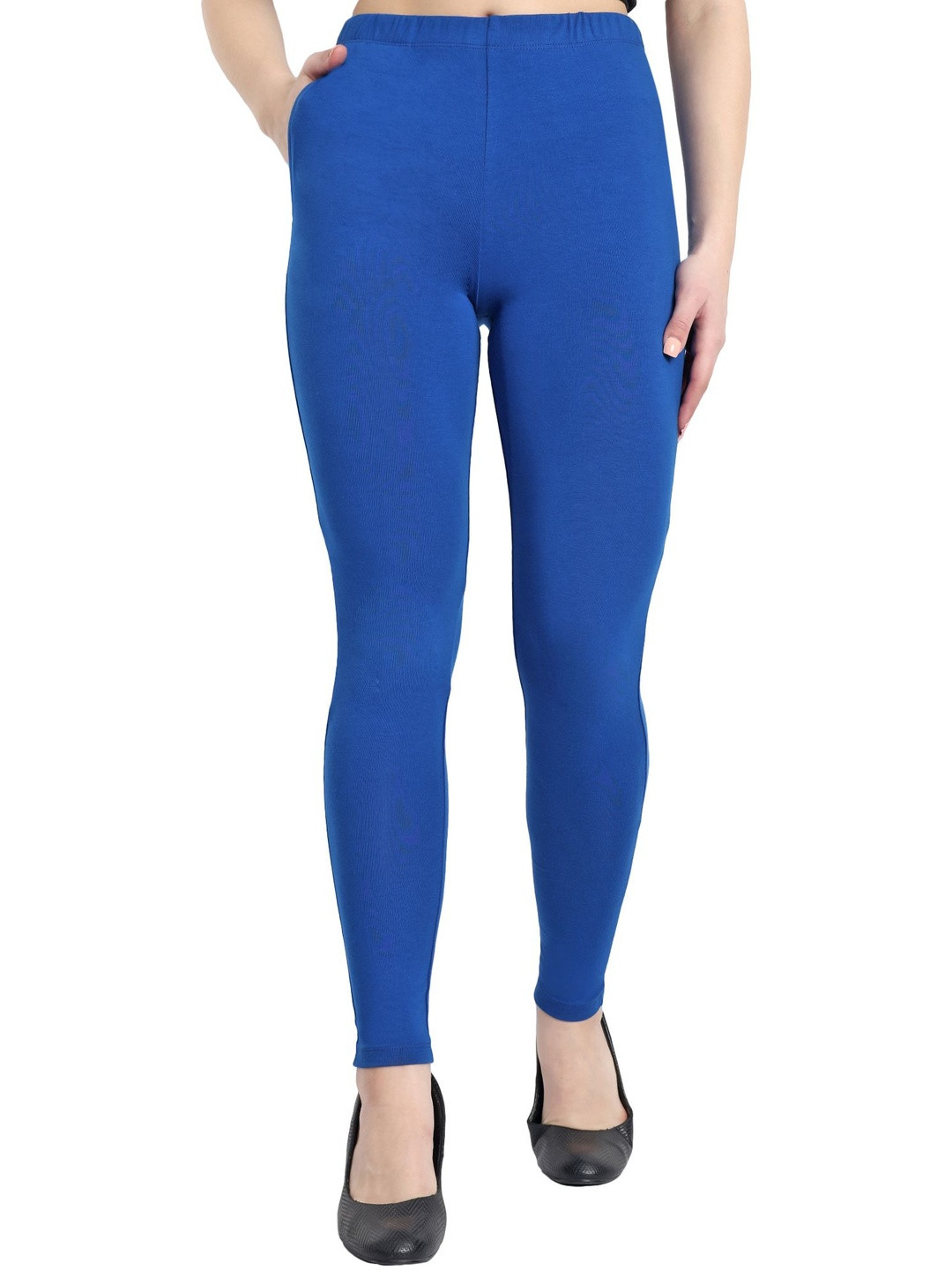 ONE SKY Mid-Rise Ankle-Length Elasticated Waistband and One Pocket Leggings