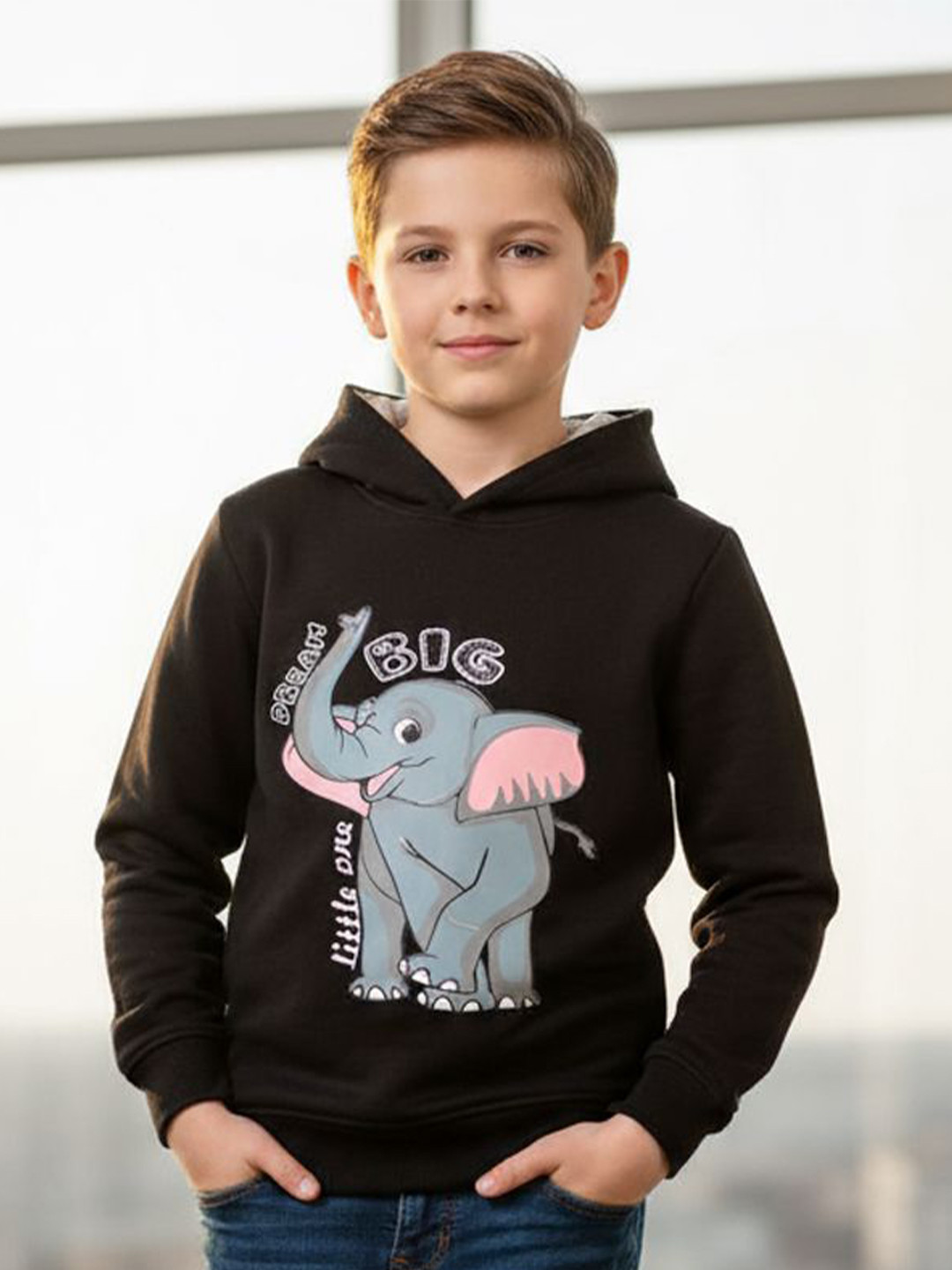 Naughty Ninos Boys Graphic Printed Hooded Sweatshirts