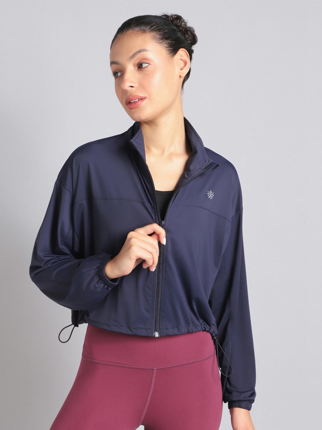 CULT Women Blue Supreme Soft Ultra Light Running Jacket