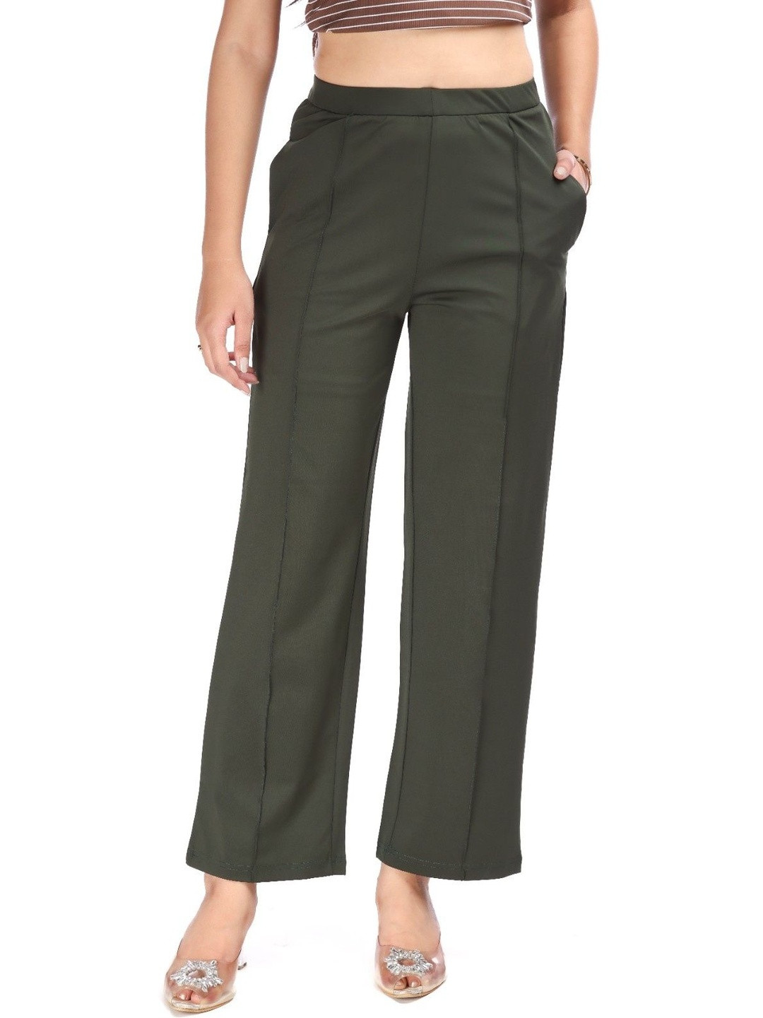 E-MAX Women Relaxed Easy Wash Trousers