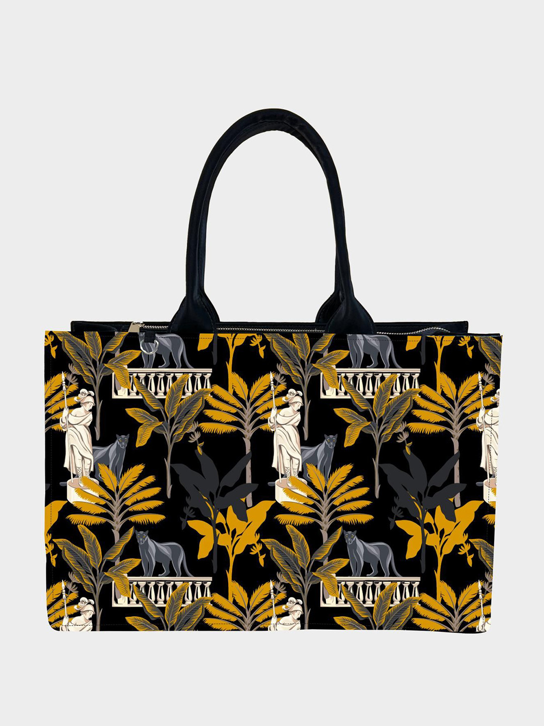 IN VOGUISH Embellished Structured Handheld Bag with Tasselled