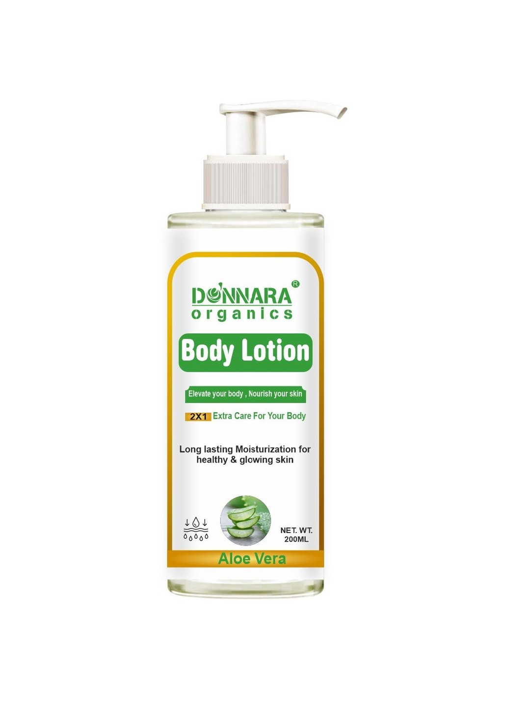 Donnara Organics Aloe Vera Body Lotion For Healthy & Glowing Skin - 200 ml