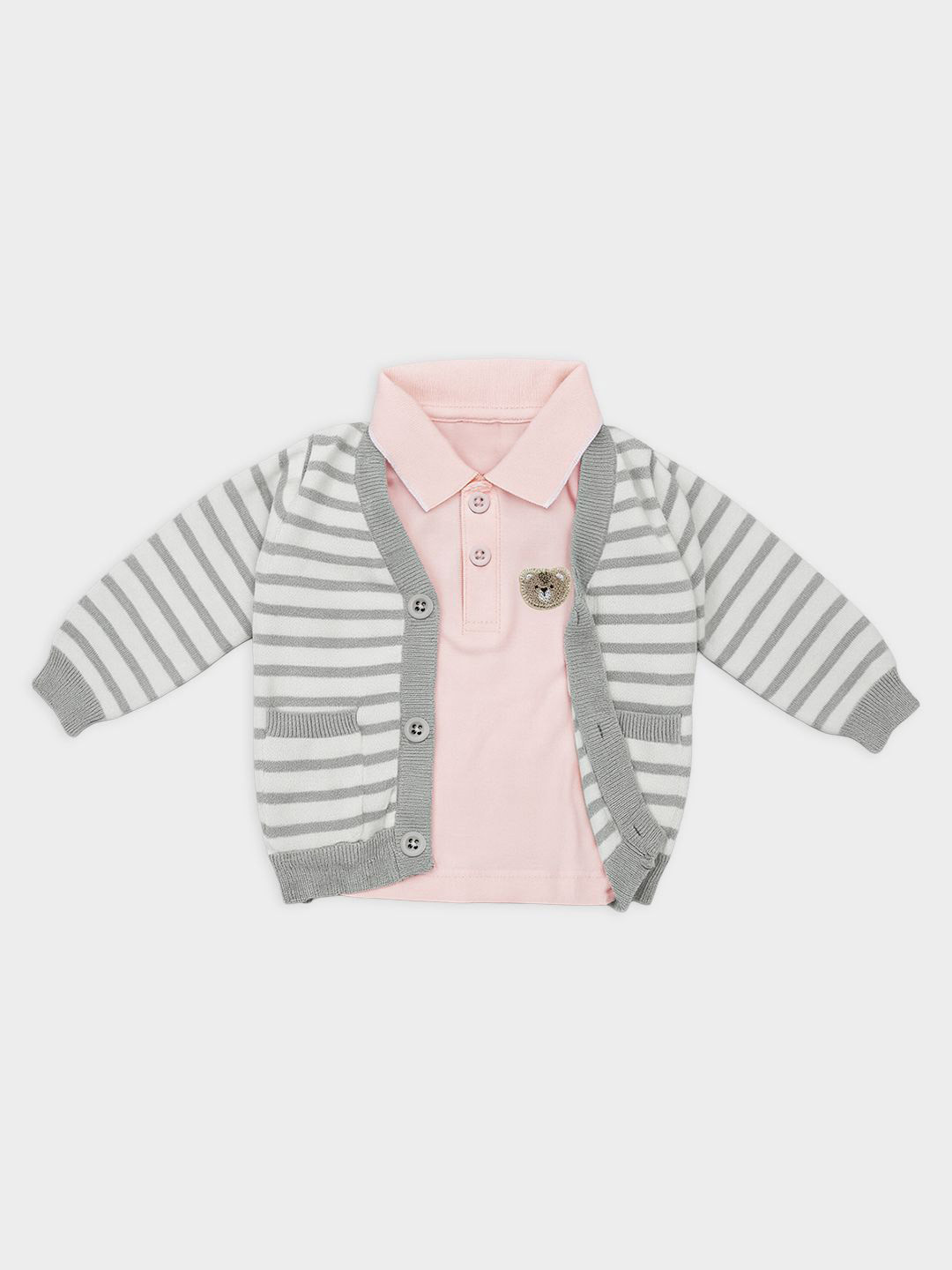 MiArcus Unisex Kids Striped Cardigan