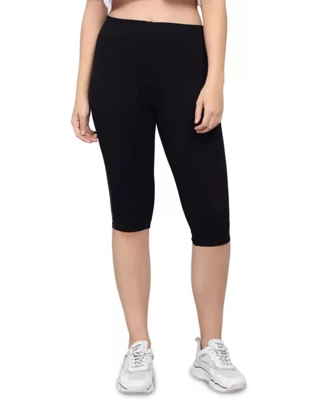 WellFitLook Women Skinny Fit Waistband with Slip-on Closure Capris