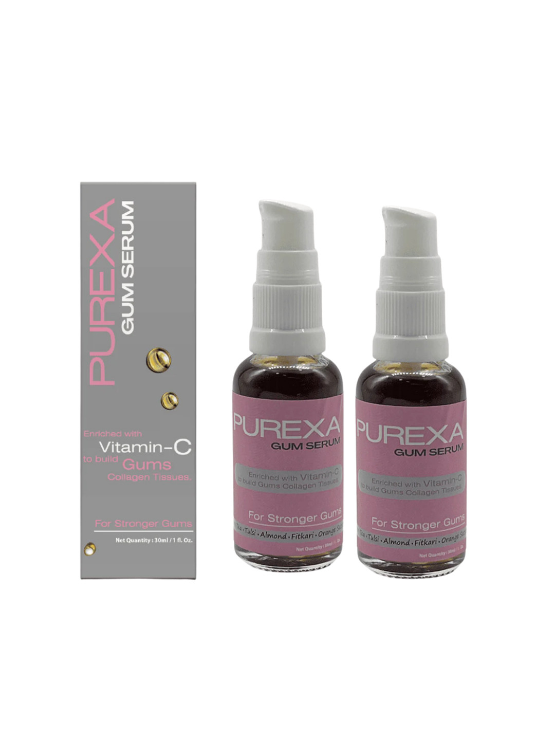 Purexa Set Of 2 Gum Serum Enriched With Vitamin C - 30 ml Each