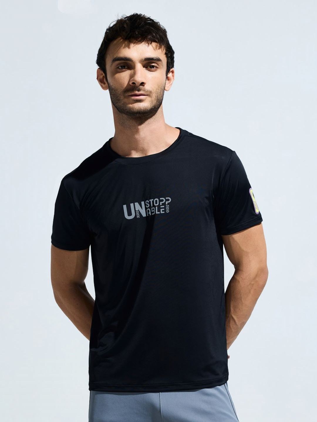 DOMIN8 Men Soft & Stretchy Lightweight Moisture Wicking Graphic T-shirt