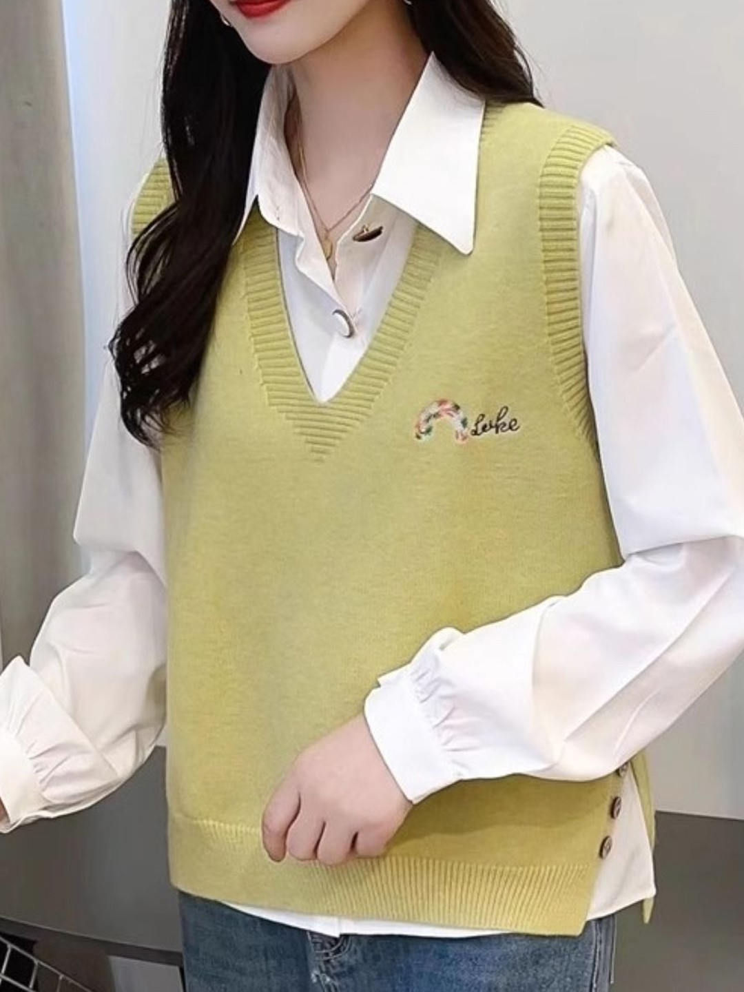 StyleCast Women Cashmere Sweater Vest