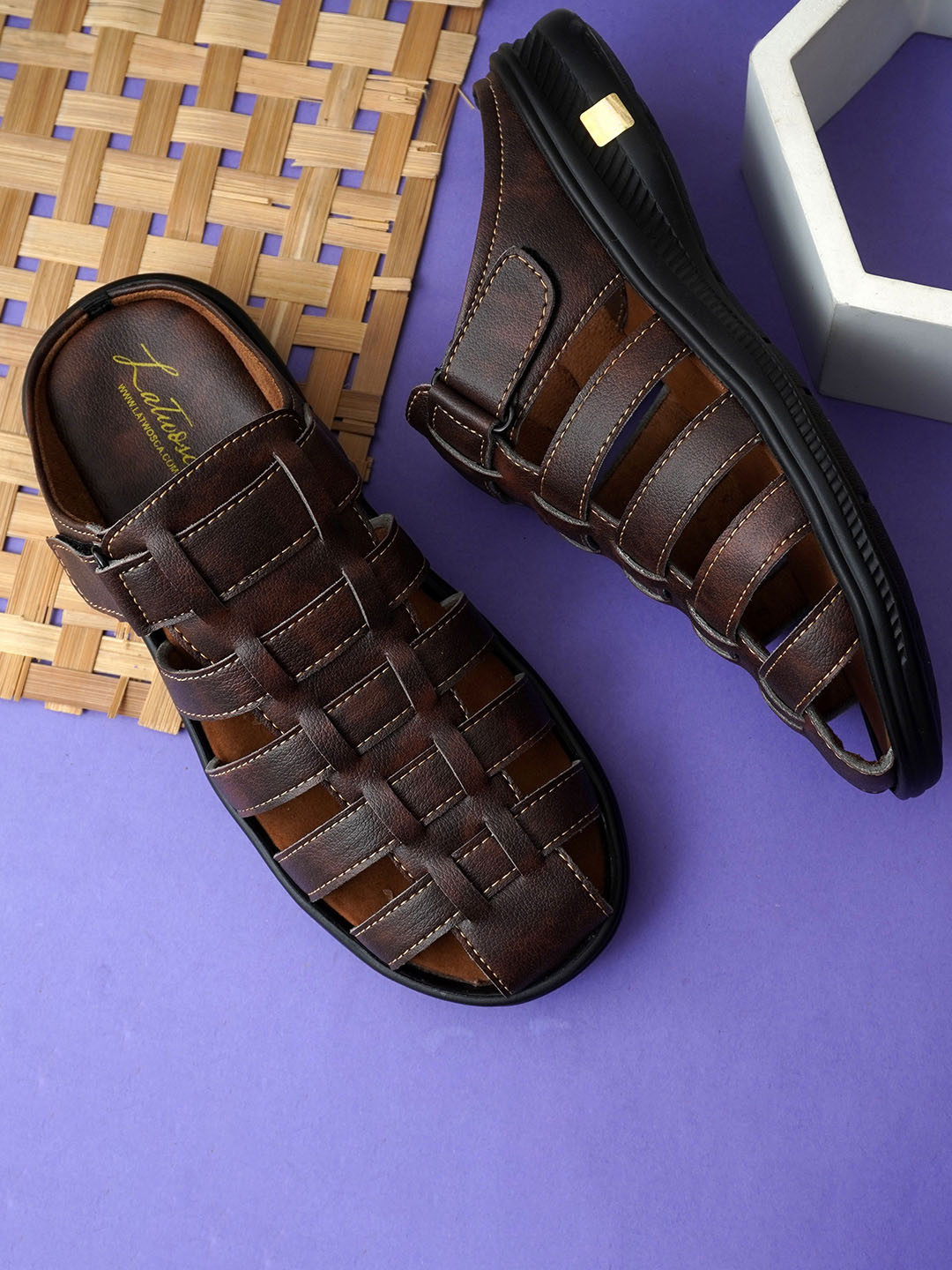 LATWOSCA Men Solid Casual Slip-On Flip Flops