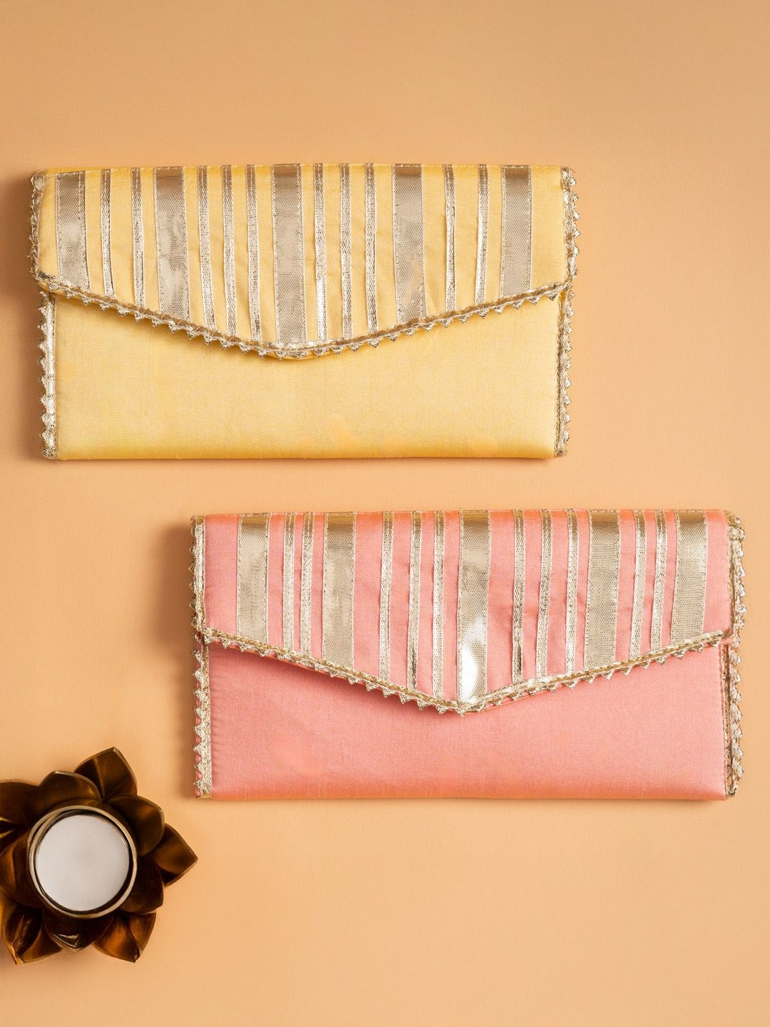 The Zappy Box Set Of 2 Gota Patti Details Envelope Stationery