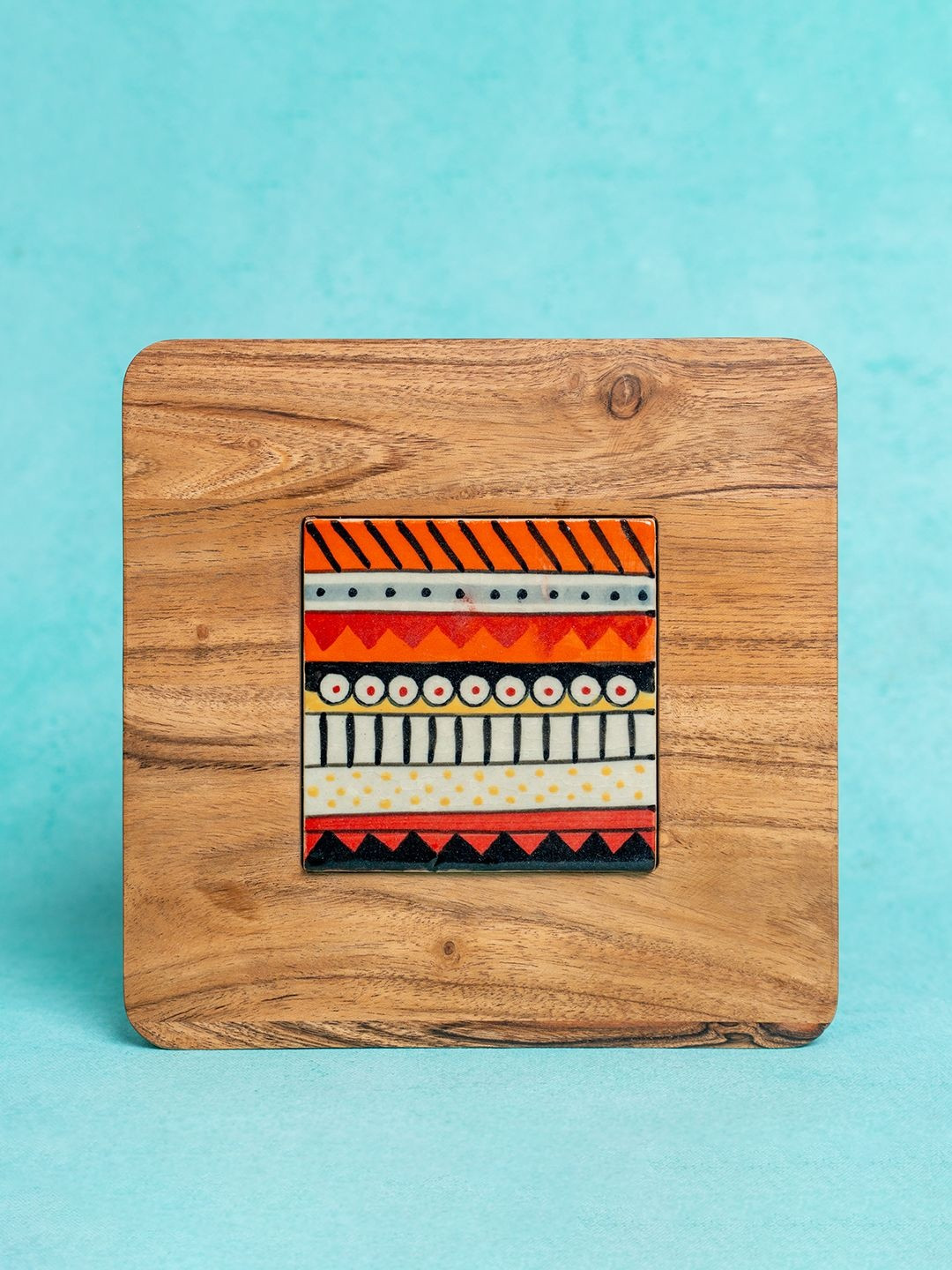 Ireka Homes Kala Brown Wooden Trivet