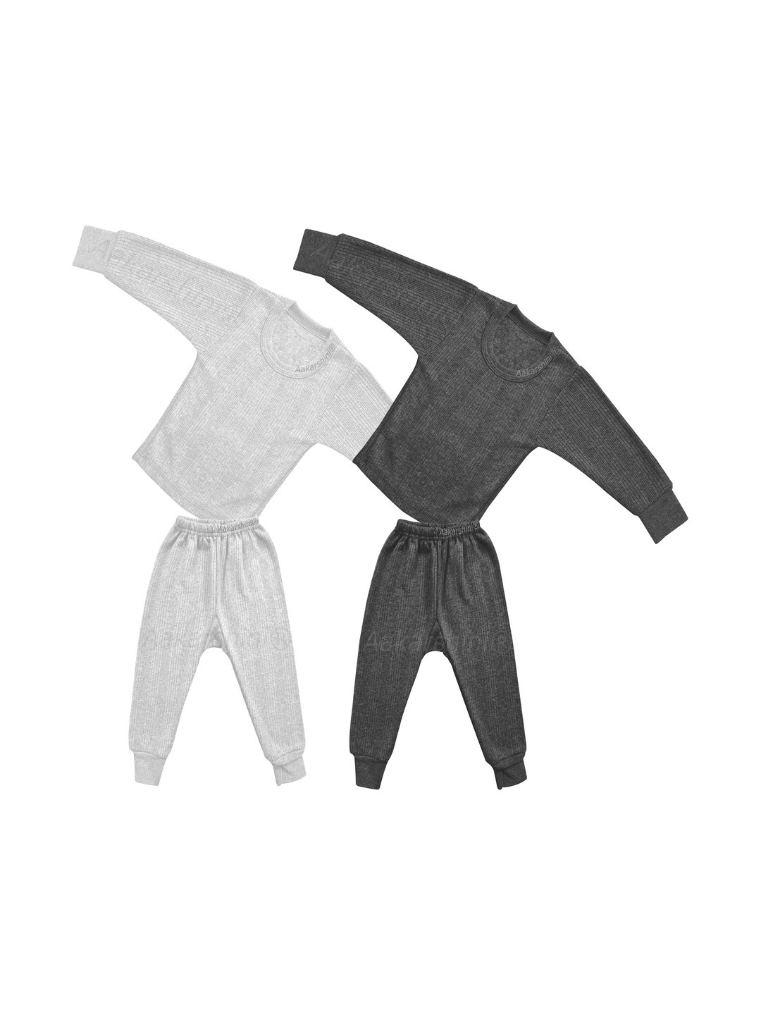 Aakarshini Kids Pack Of 2 Woollen Winter  Wear Thermal Set