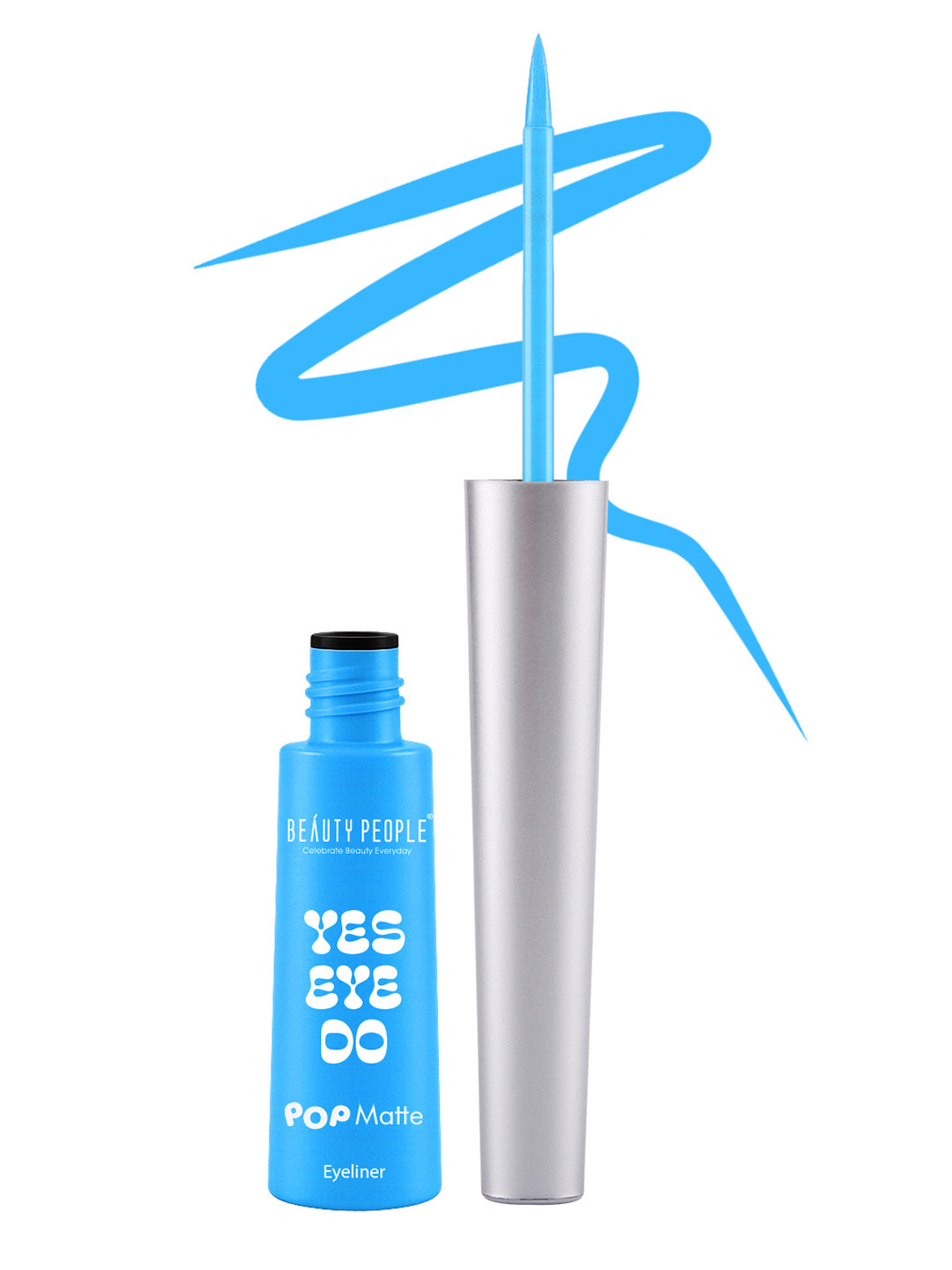 Beauty People Yes Eye Do Waterproof Pop Matte Liquid Eyeliner - 8 ml - Blue