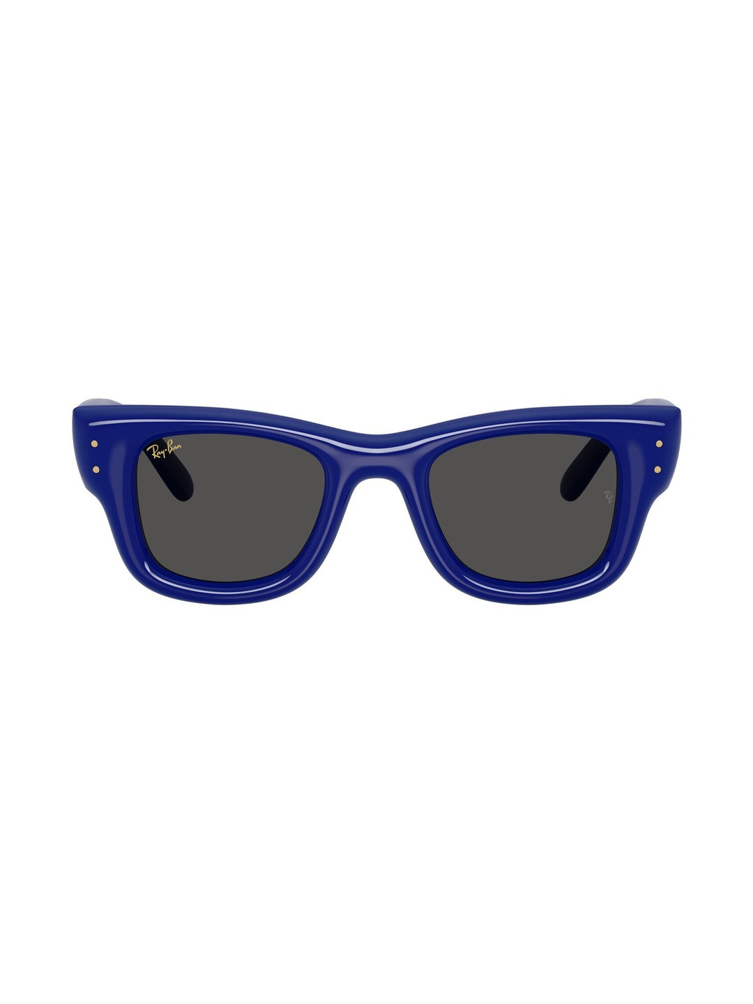 Ray-Ban Unisex Grey Lens & Blue Square Sunglasses With UV Protected Lens