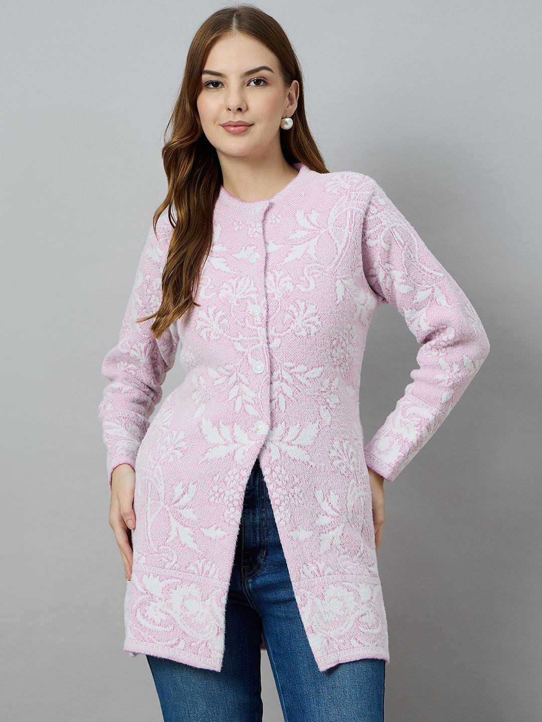 Duke Women Floral Printed Cardigan