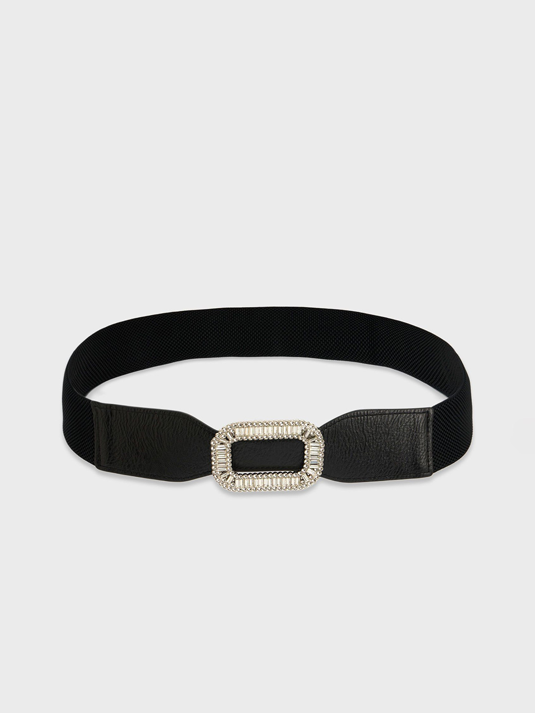 20Dresses Women Embellished Rectangular Push Pin Waist Wide Belt