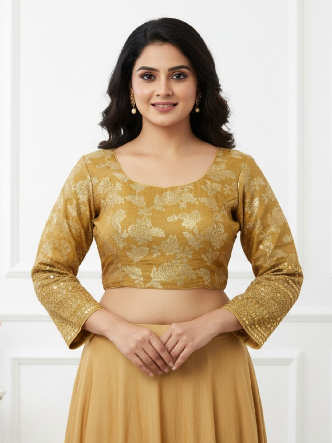 RAGHUVEER CREATION Women Embellished Saree Blouse