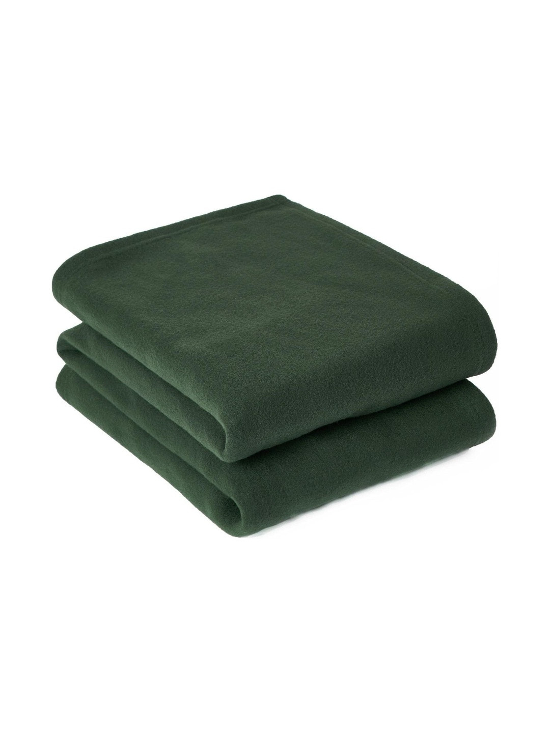 Aura Solid Polar Green Breathable 120 GSM Mild Winter Blanket