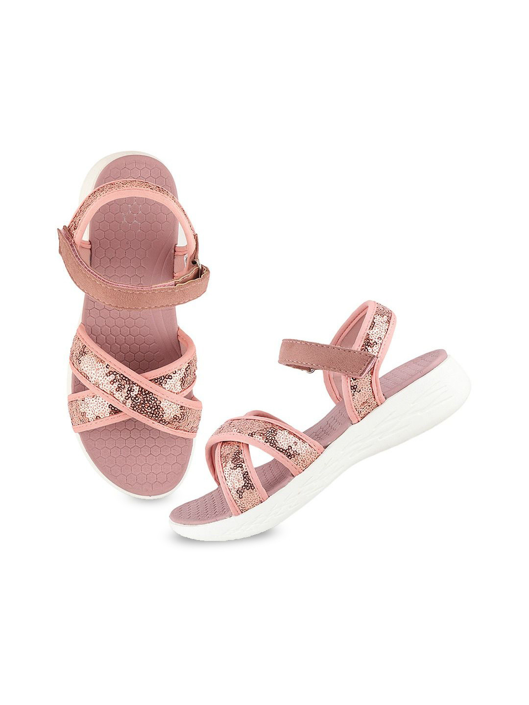 FUEL Women Embellished Platform-Heeled Sandals