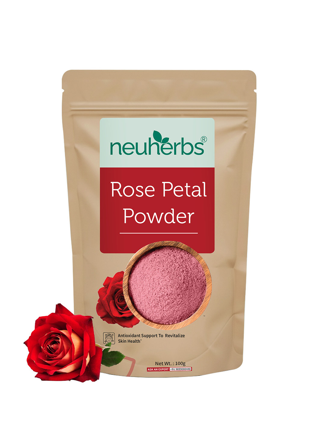 Neuherbs Rose Petal Powder - 100 g