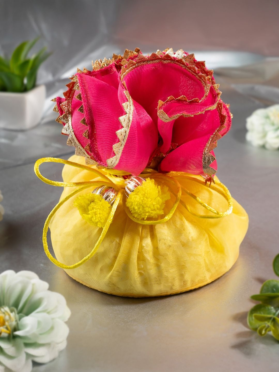 The Zappy Box Embellished Tissue Organza Potli