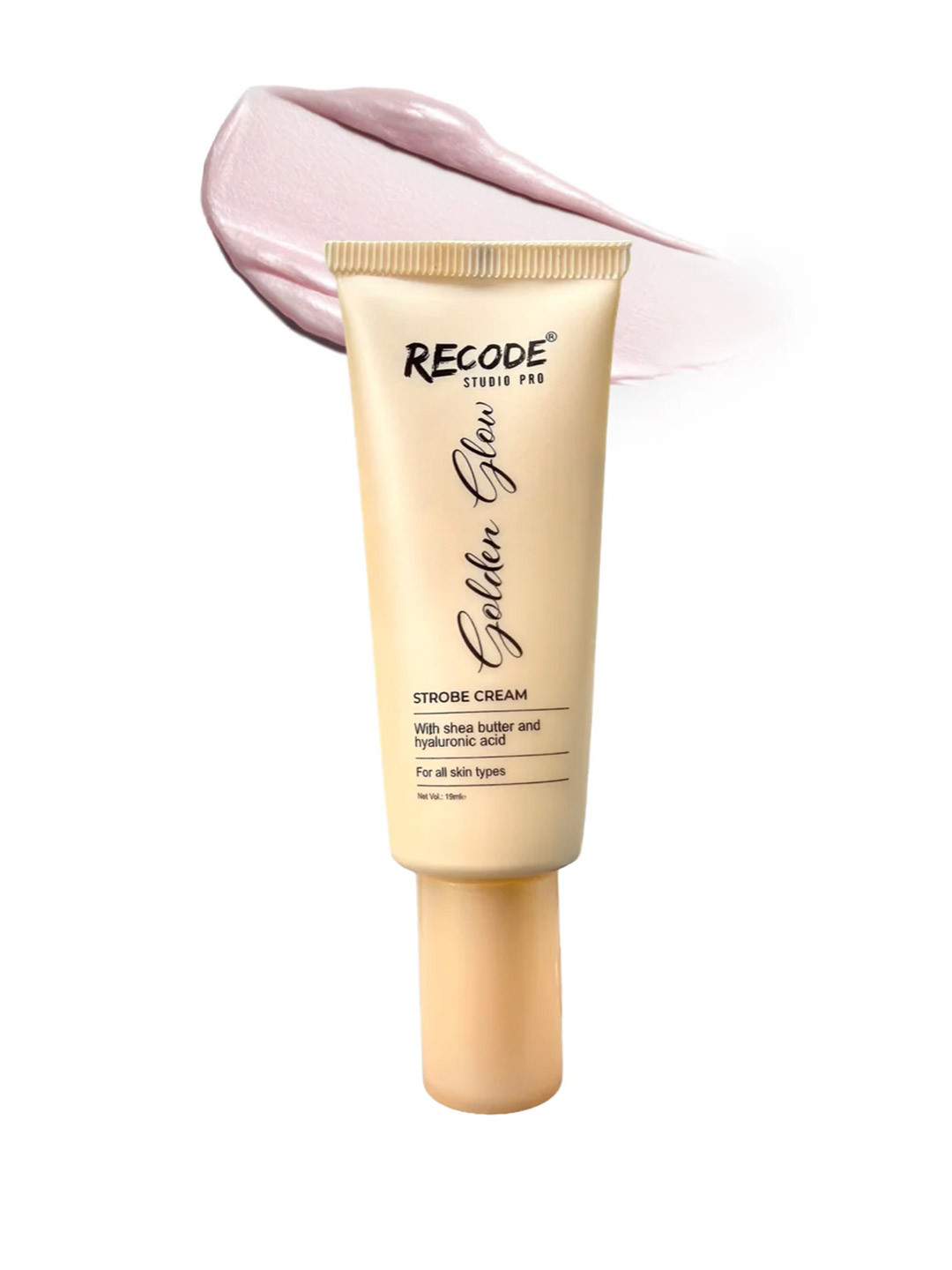 Recode Golden Glow Rose Gold Strobe Cream With Hyaluronic Acid - 19 ml