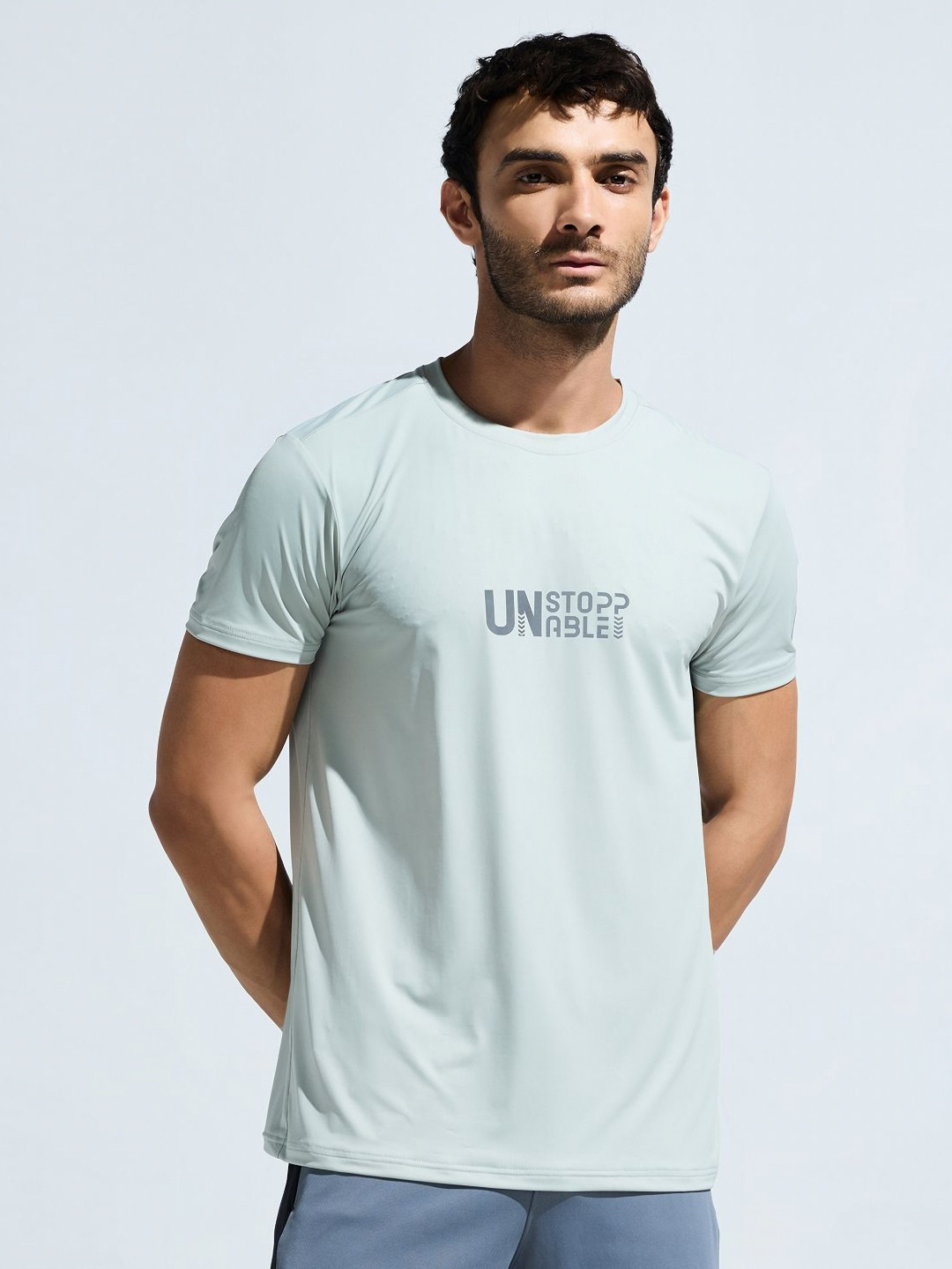 DOMIN8 Men Soft & Stretchy Lightweight Moisture Wicking Graphic T-shirt