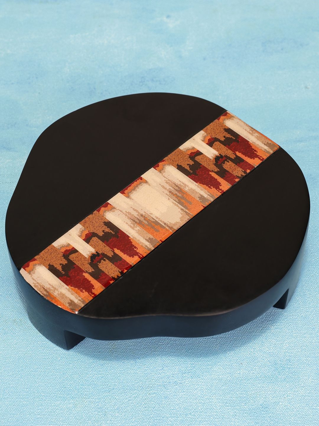 Ireka Homes Black Multipurpose Wooden Trivet