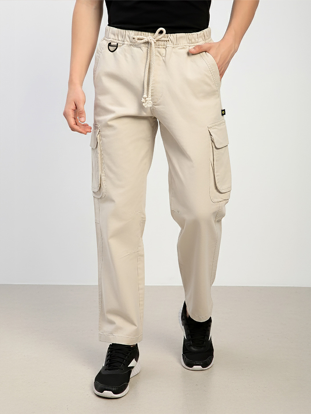 Beyoung Men Pocketed Utility Cargo Pants Trousers