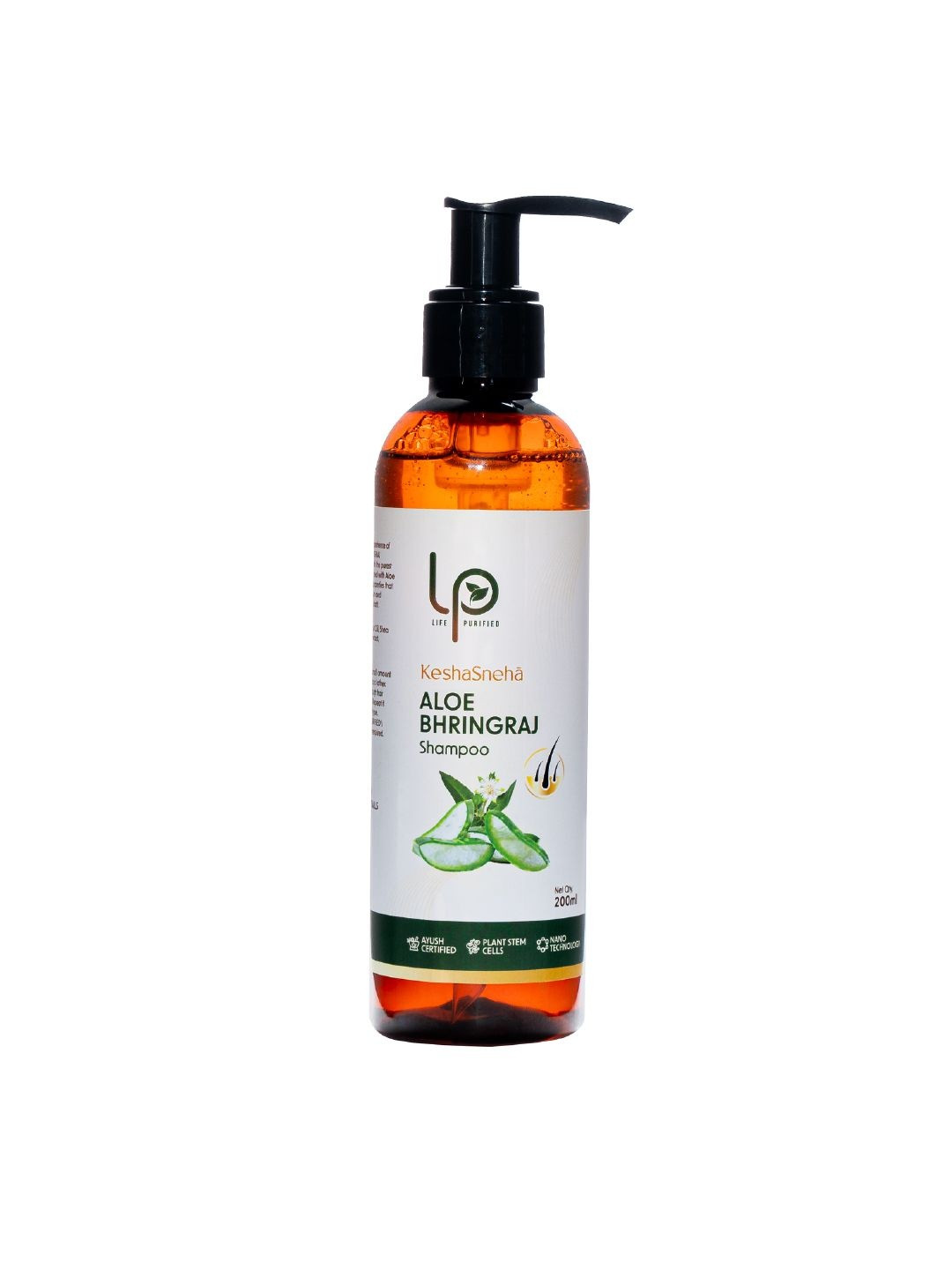 LP'S LIFE PURIFIED KeshaSneha Aloe Bhringraj Shampoo For Hair Growth - 200 ml