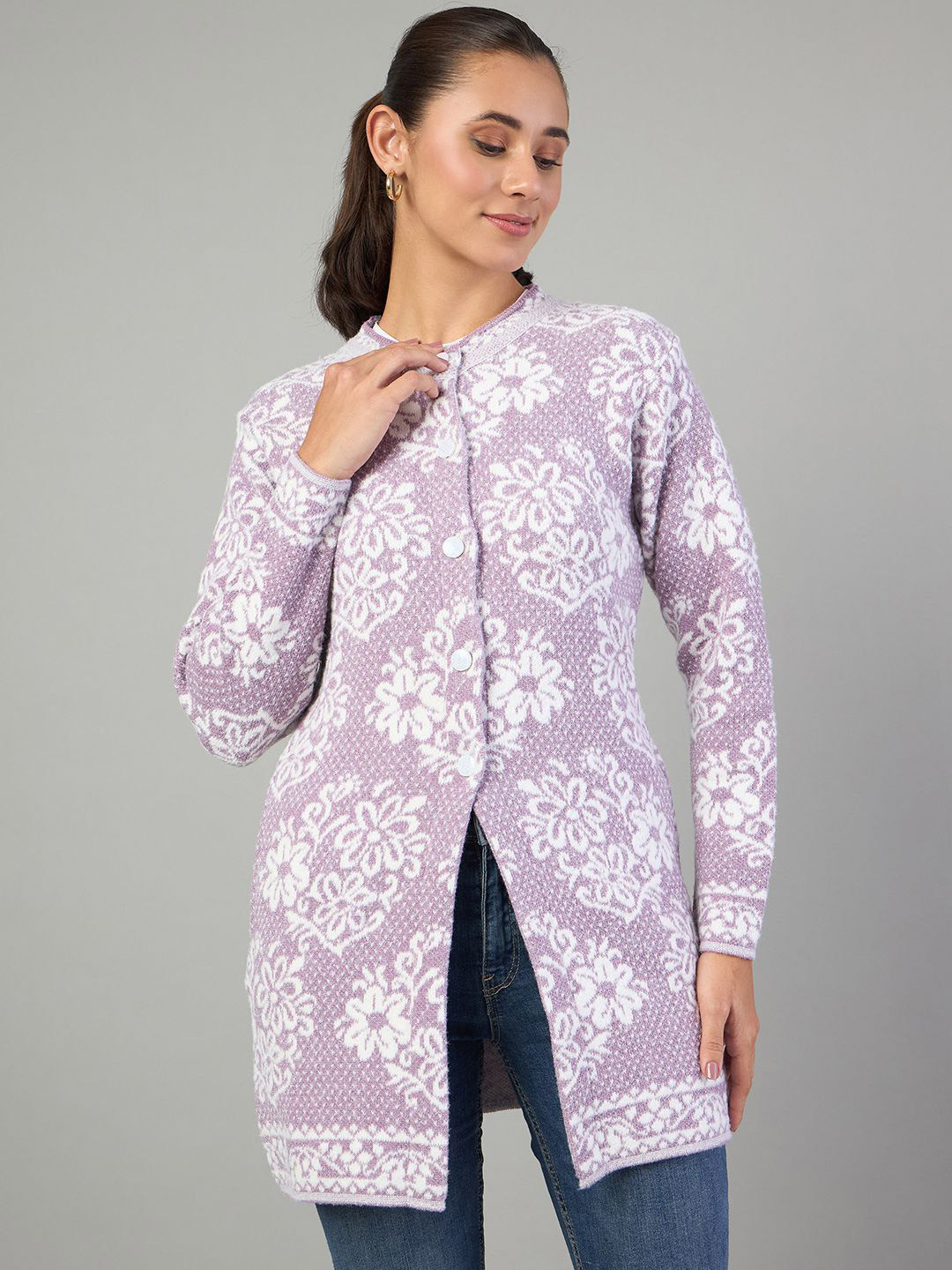 Duke Women Floral Cardigan