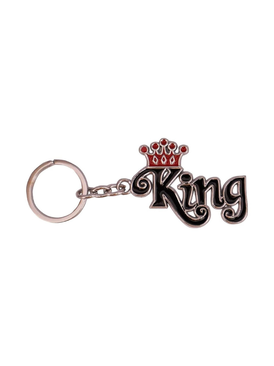 AUGEN King Stainless Steel Key Chain With Key Ring
