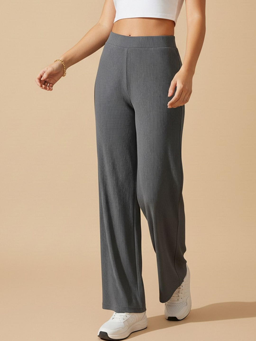 DTR FASHION Women Comfort High-Rise Trousers