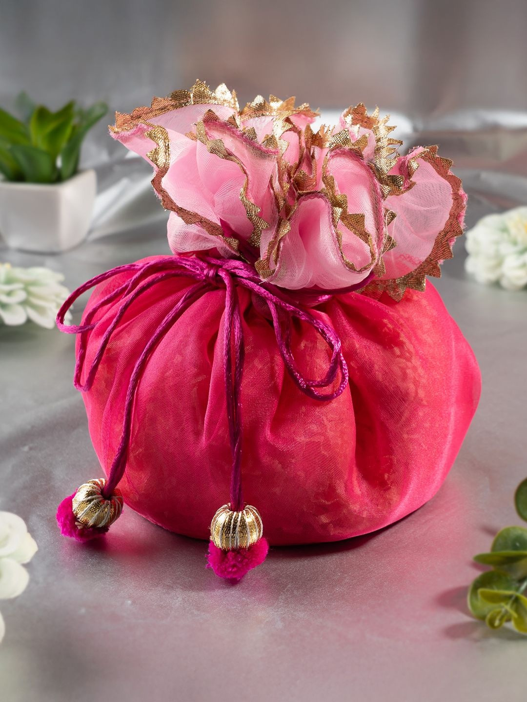 The Zappy Box Embellished Tissue Organza Potli