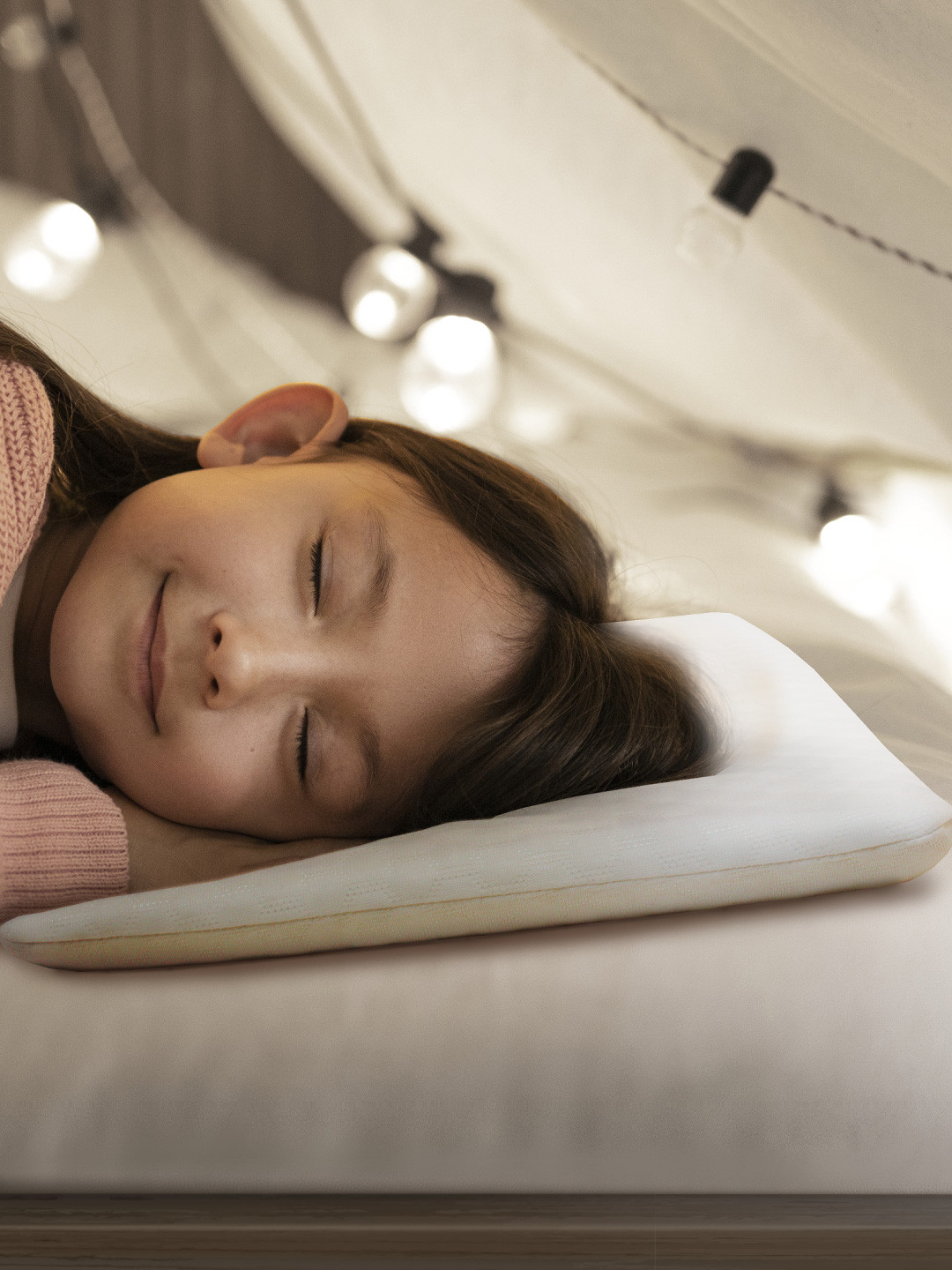 MA xNAP Sleep Support White Solid Polyester Medium Memory Foam Sleep Pillow-4 x 32 x 51 cm