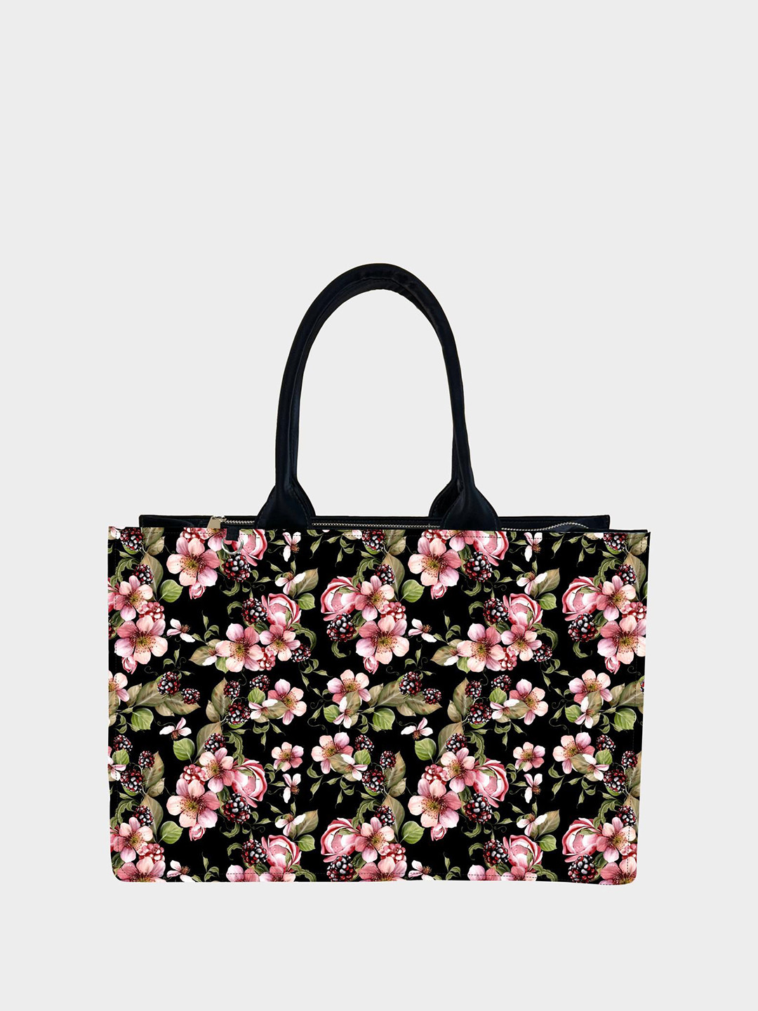 IN VOGUISH Floral Printed Shopper Handheld Bag with Quilted