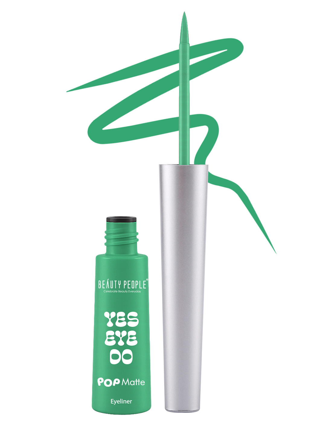 Beauty People Yes Eye Do Waterproof Pop Matte Liquid Eyeliner - 8 ml - Green