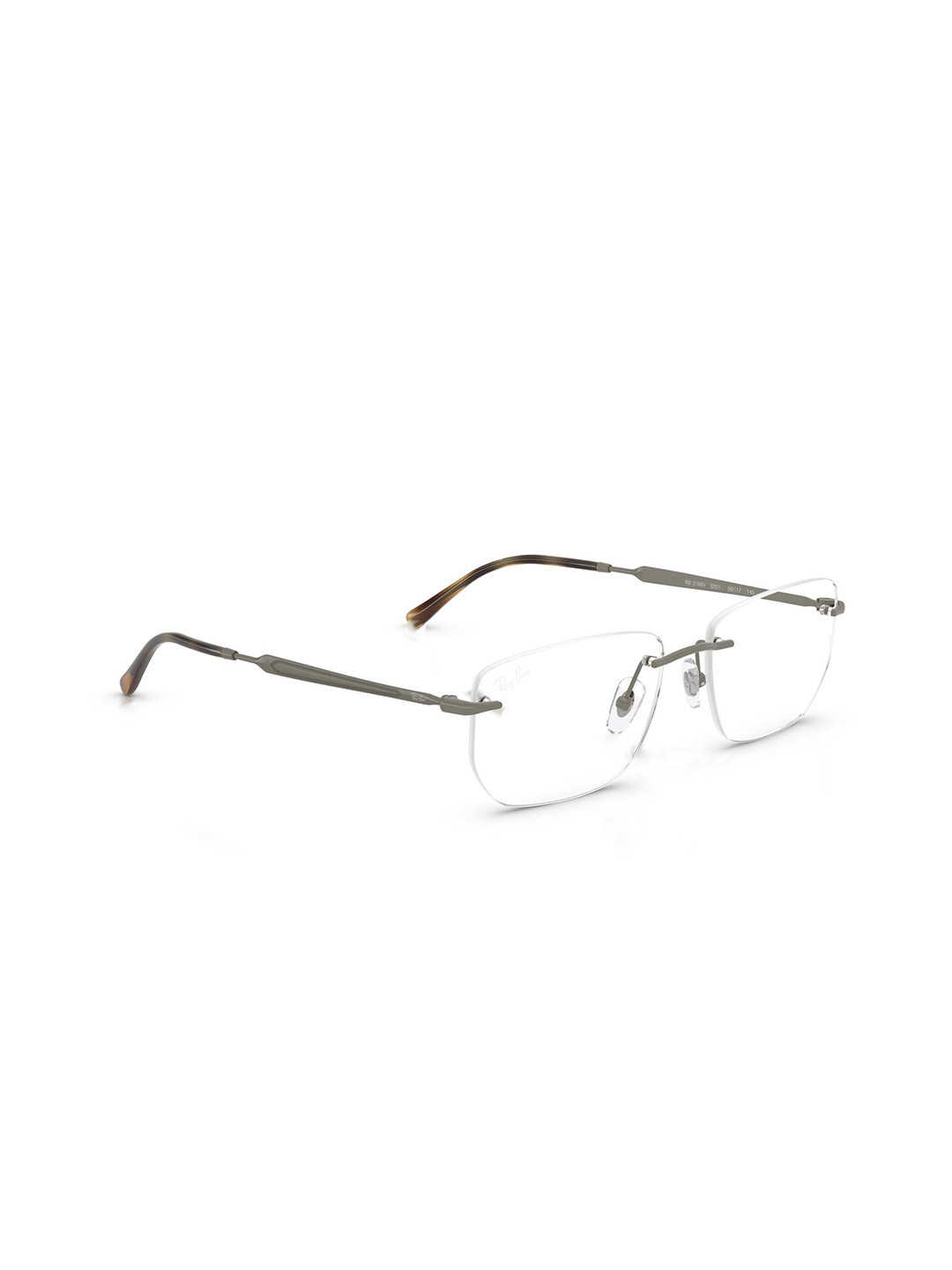 Ray-Ban Unisex Rimless Rectangle Frame With Soft Pouch