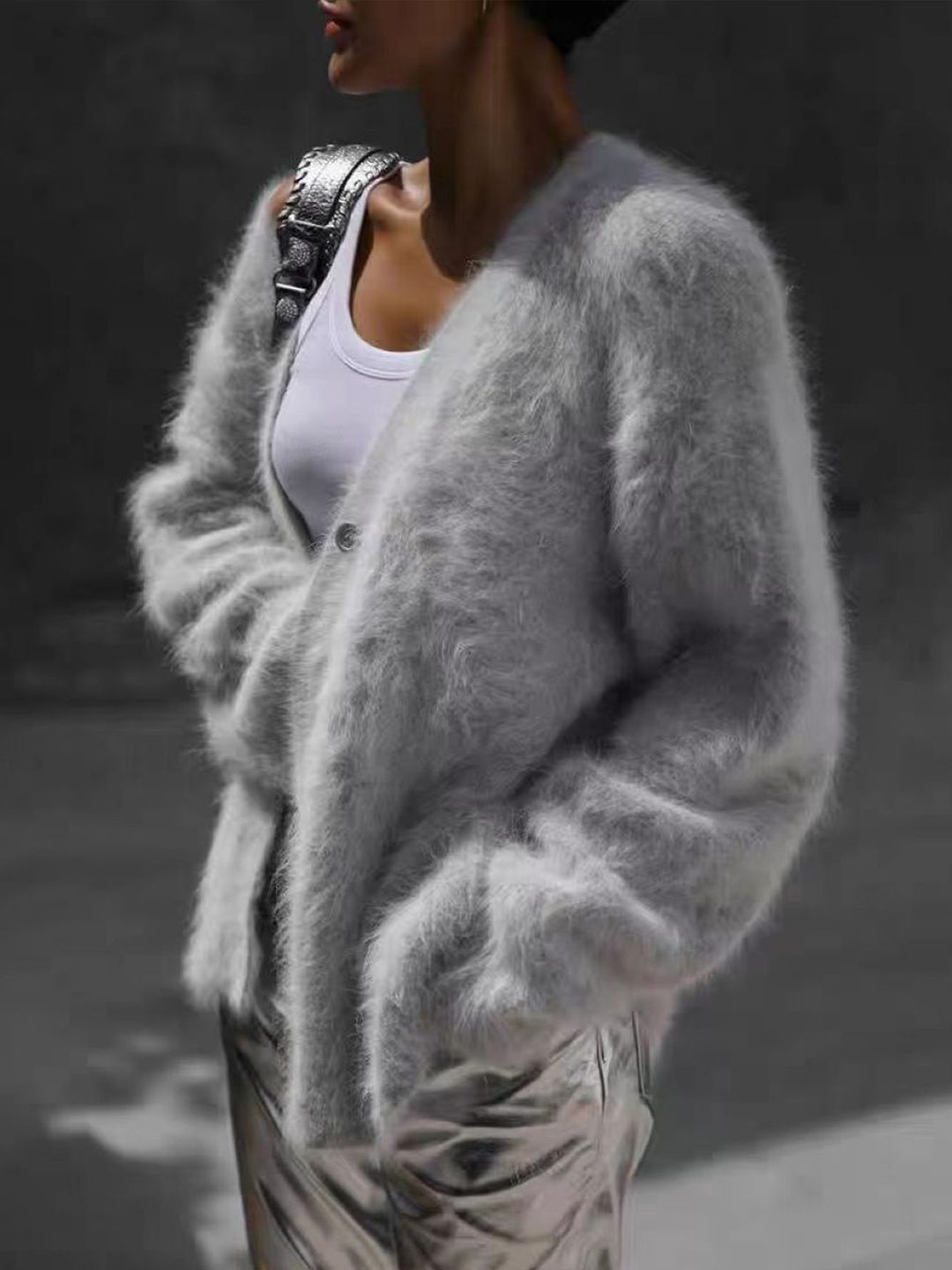 StyleCast Women Long Sleeves Solid Polyester Sweater