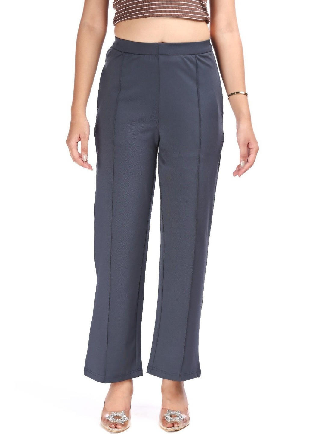 E-MAX Women Relaxed Easy Wash Trousers