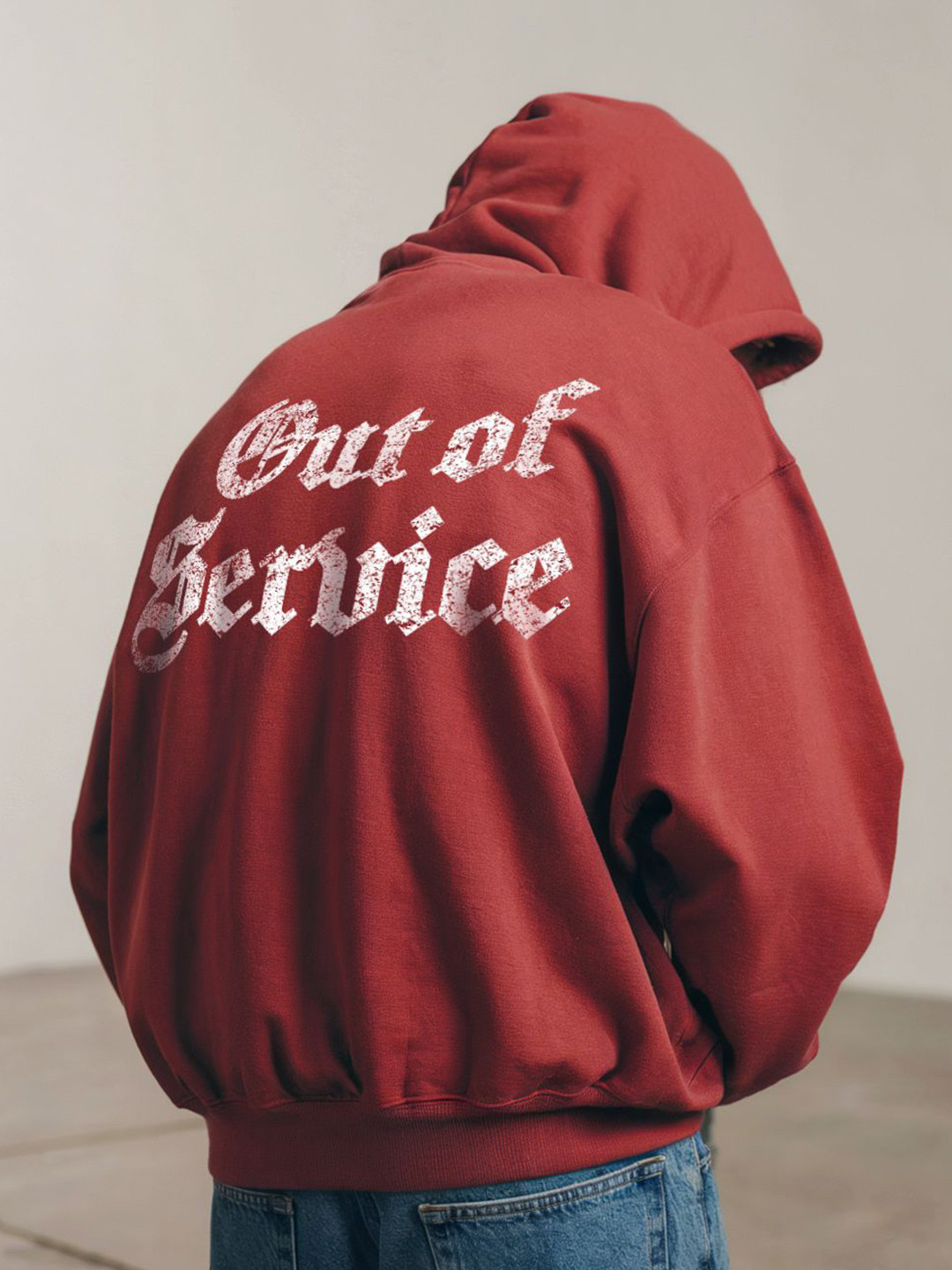 FFLIRTYGO Men Typography Printed Hooded Long Sleeves Sweatshirt