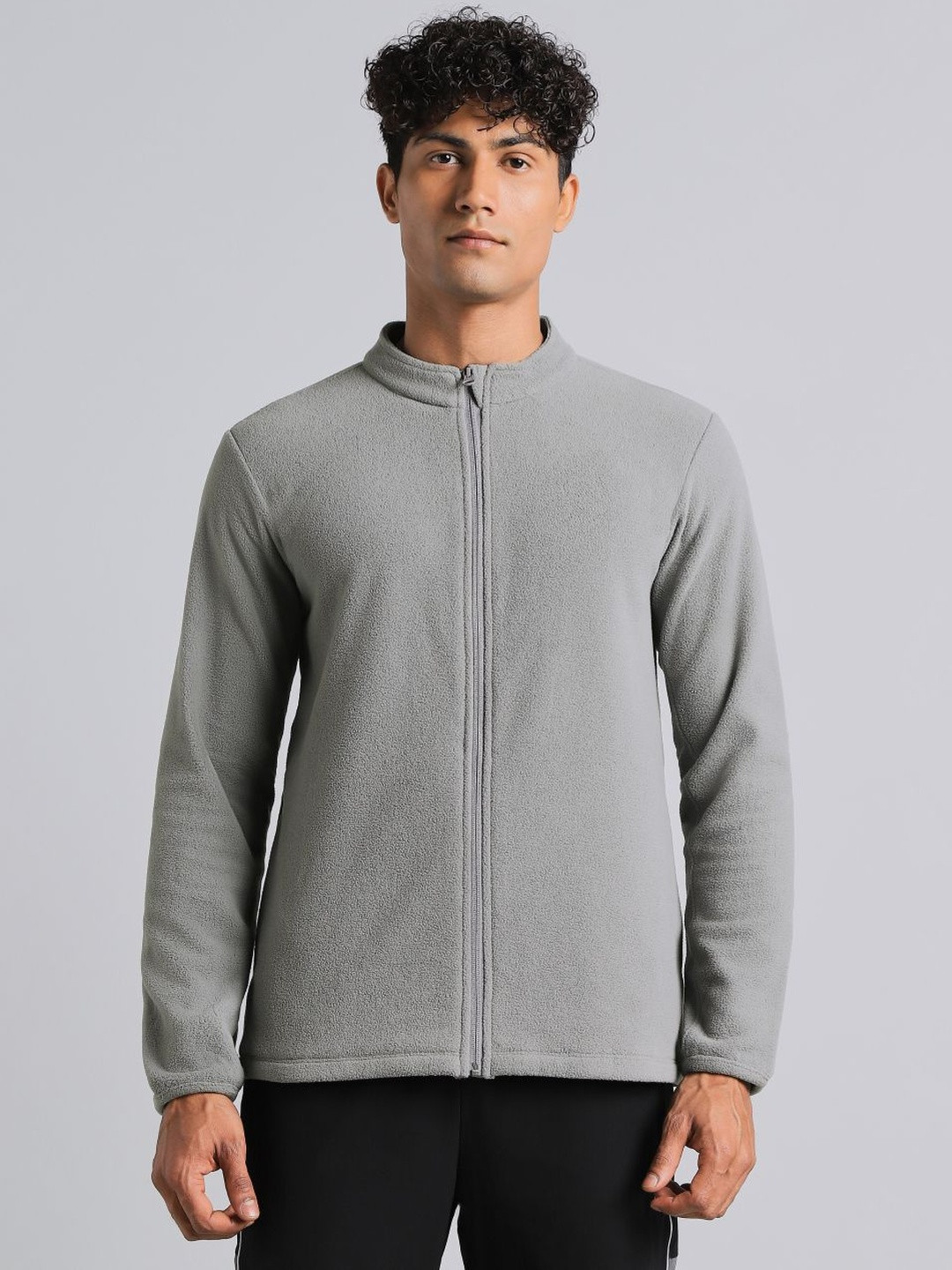 CULT Men's Dark Grey Performance Pro Training Fleece Jacket