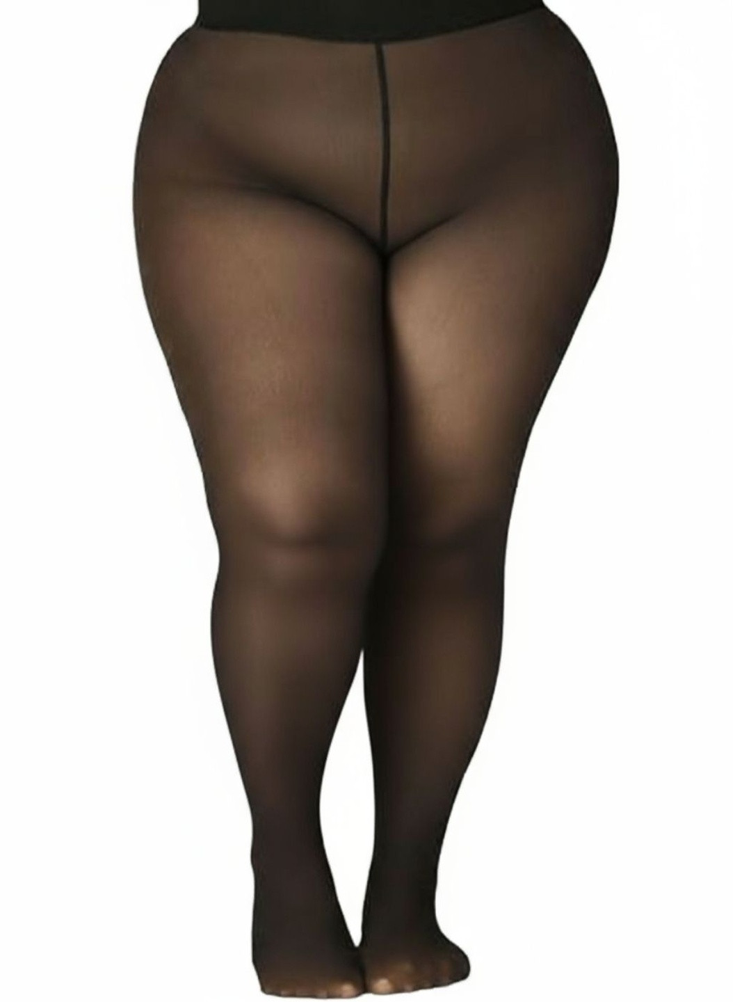 Esensuelle 7 Plus Size Women Mid Rise Thermal Bottom